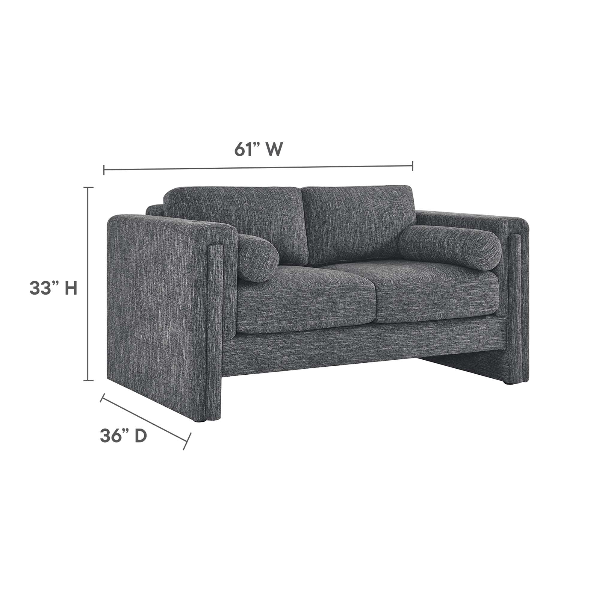 Visible Fabric Loveseat