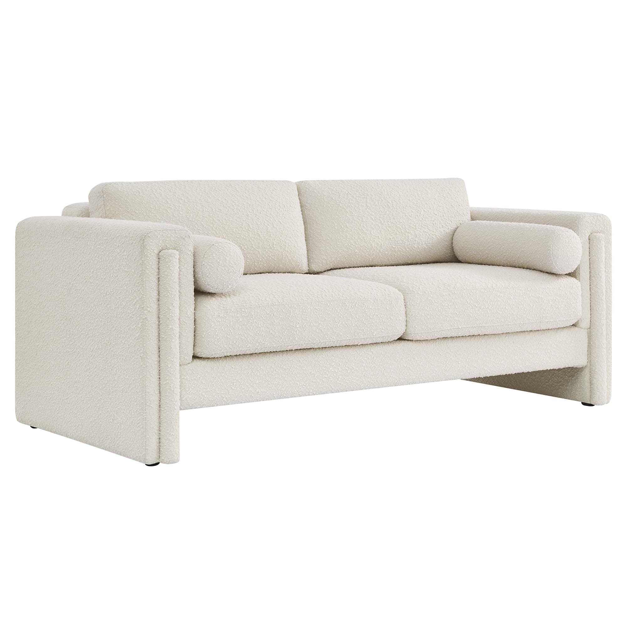 Visible Boucle Fabric Sofa