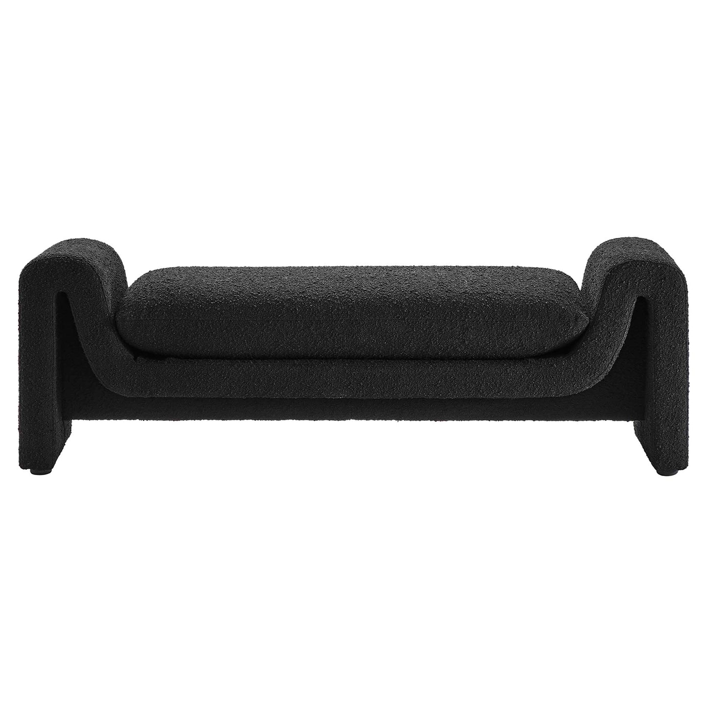 Waverly Boucle Fabric Bench