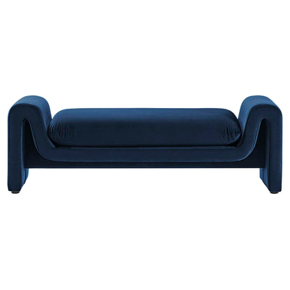 Waverly Performance Velvet Bench