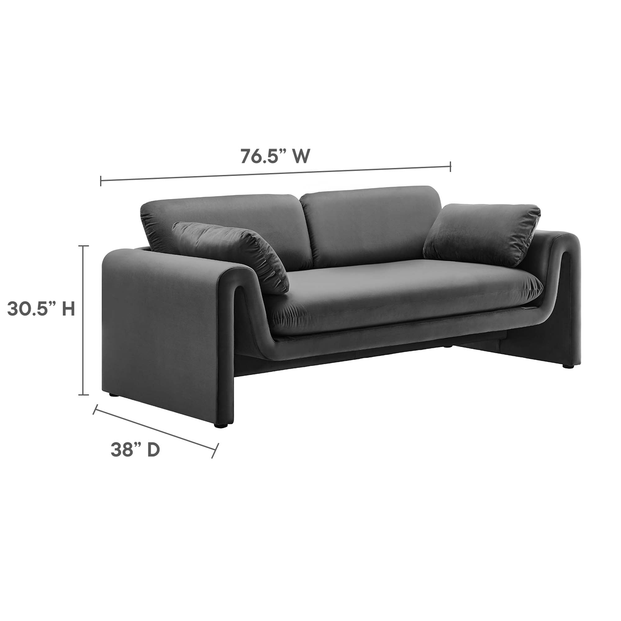 Waverly Performance Velvet Sofa