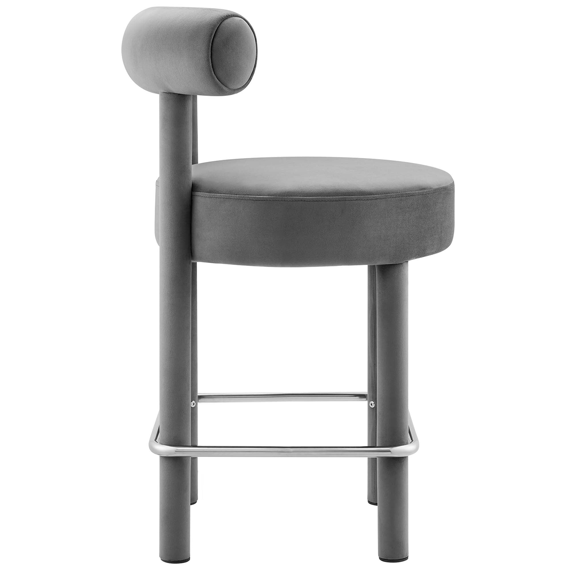 Toulouse Performance Velvet Counter Stool