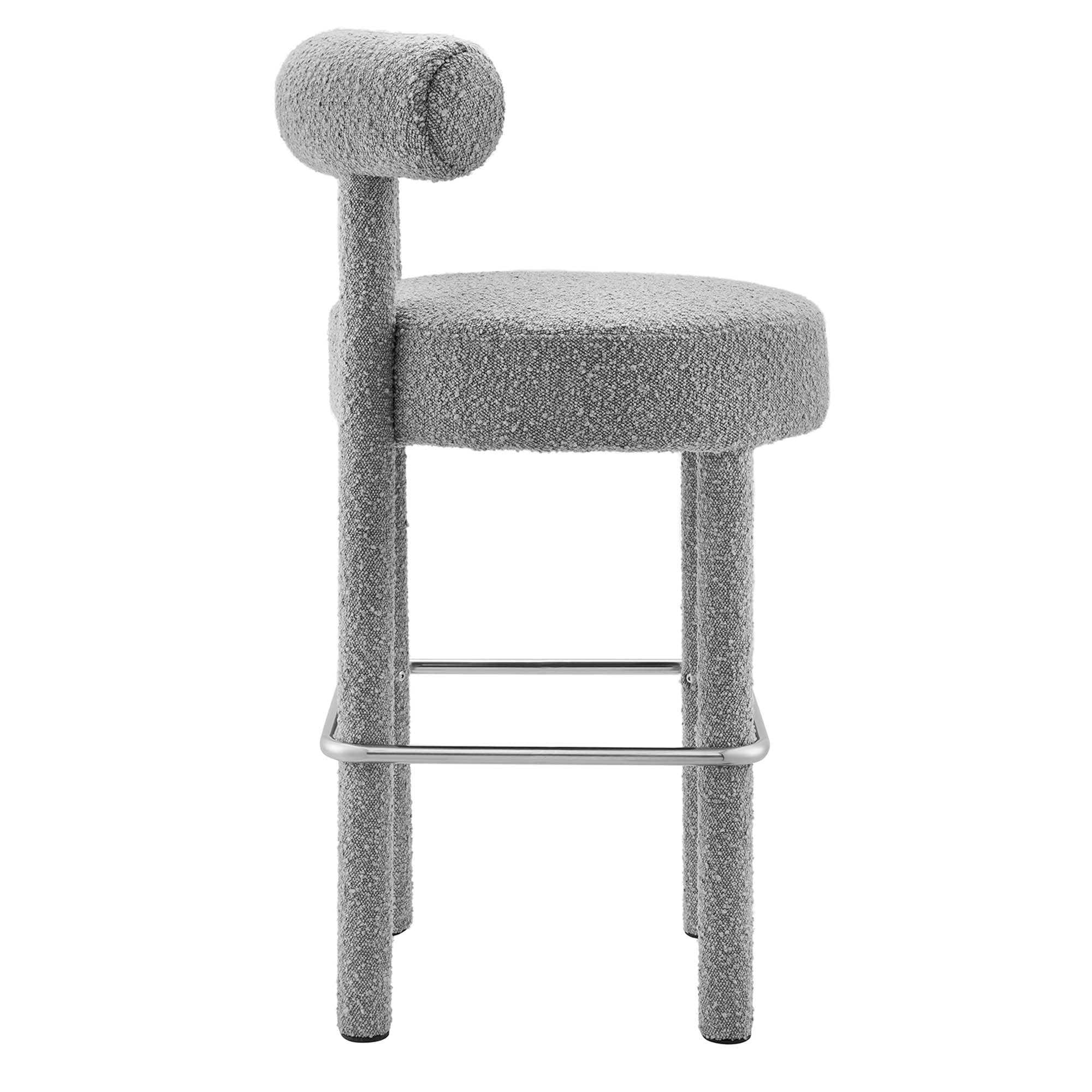 Toulouse Boucle Fabric Bar Stool