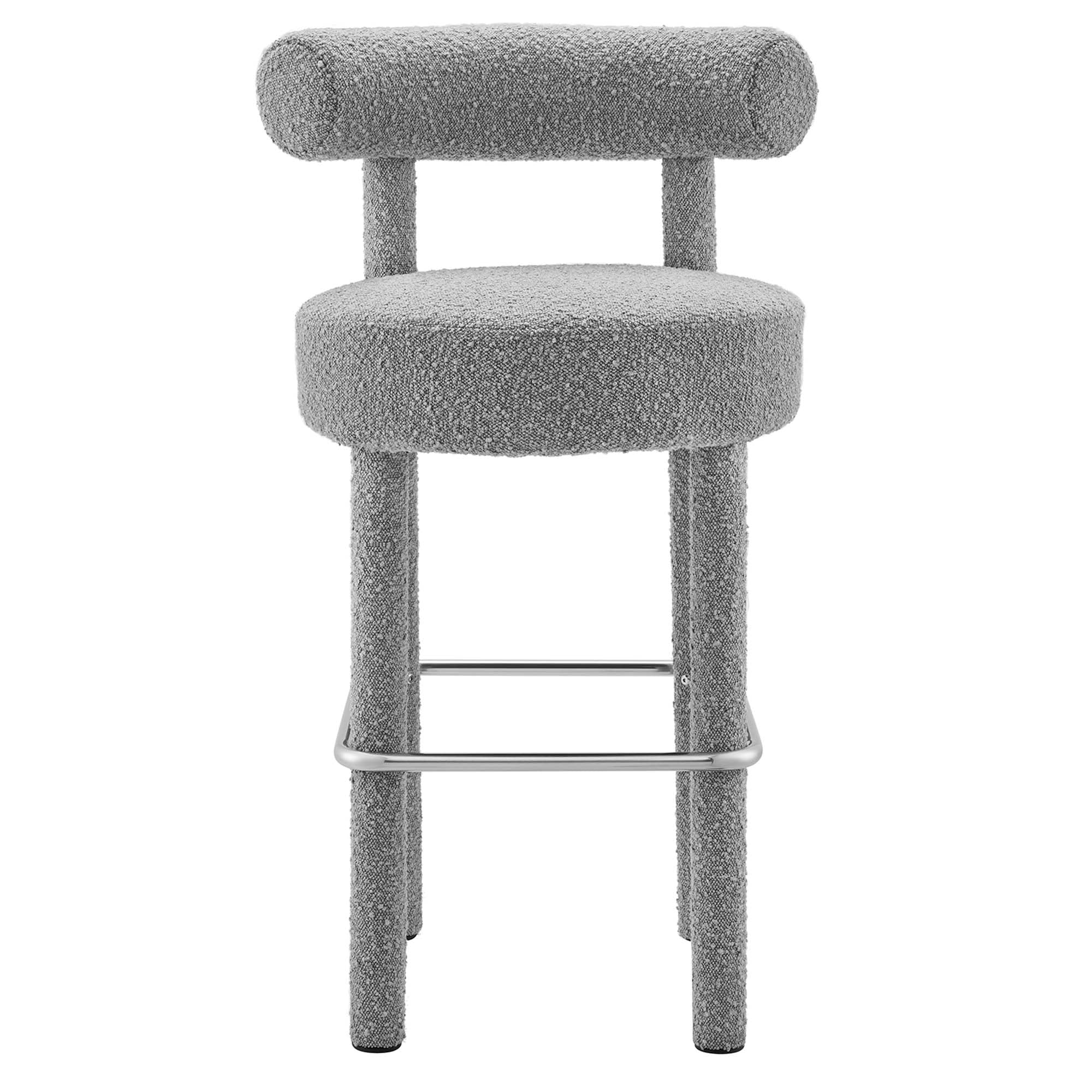 Toulouse Boucle Fabric Bar Stool