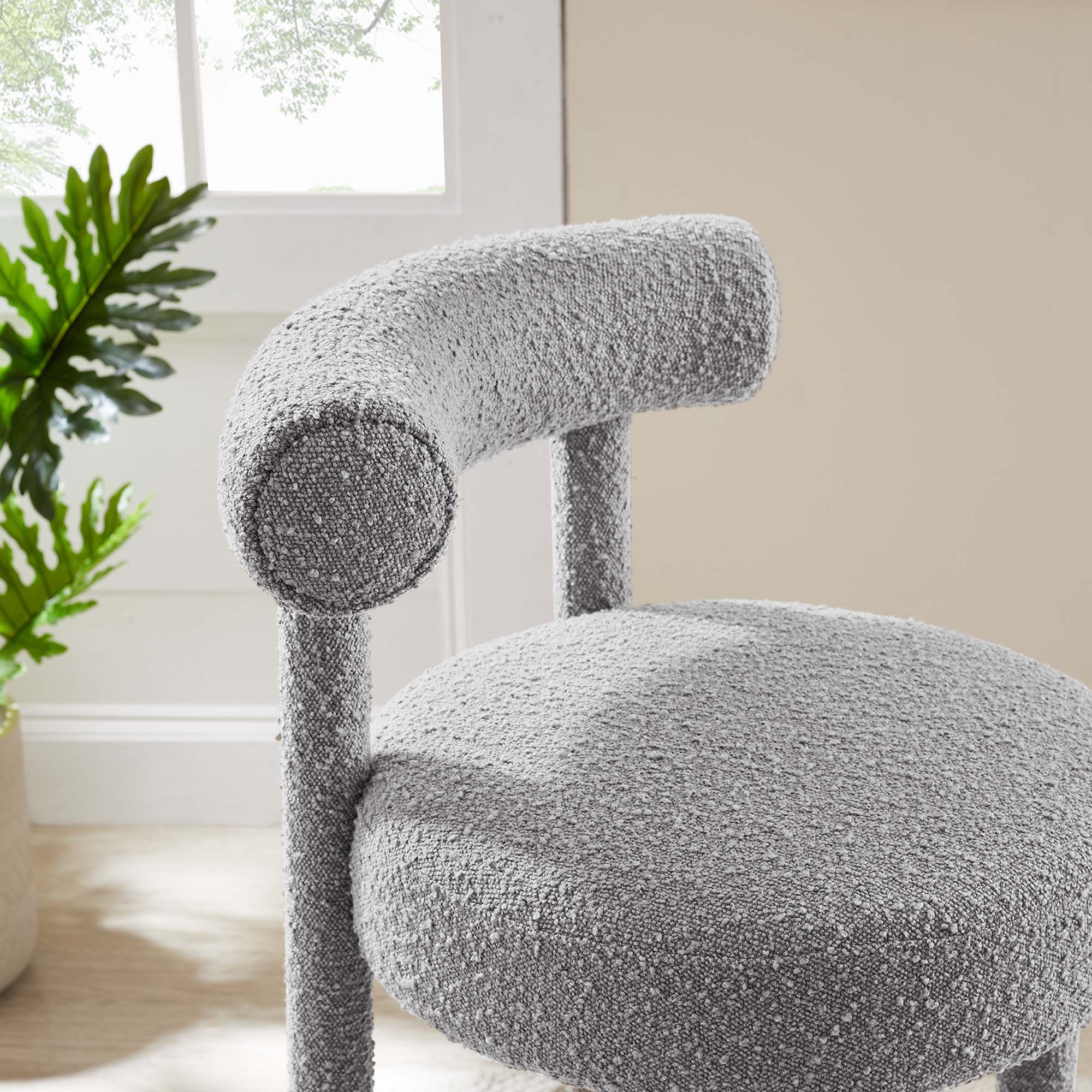 Toulouse Boucle Fabric Bar Stool