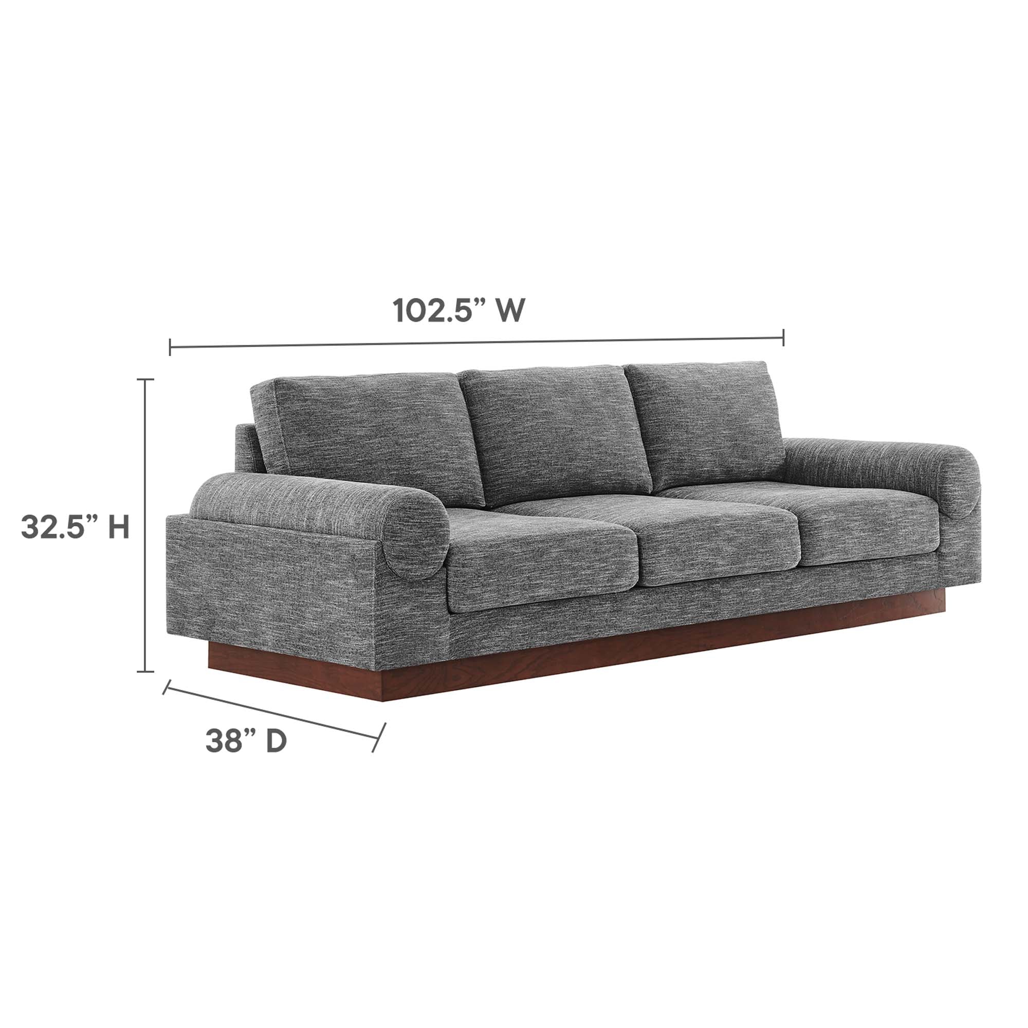 Oasis Upholstered Fabric Sofa