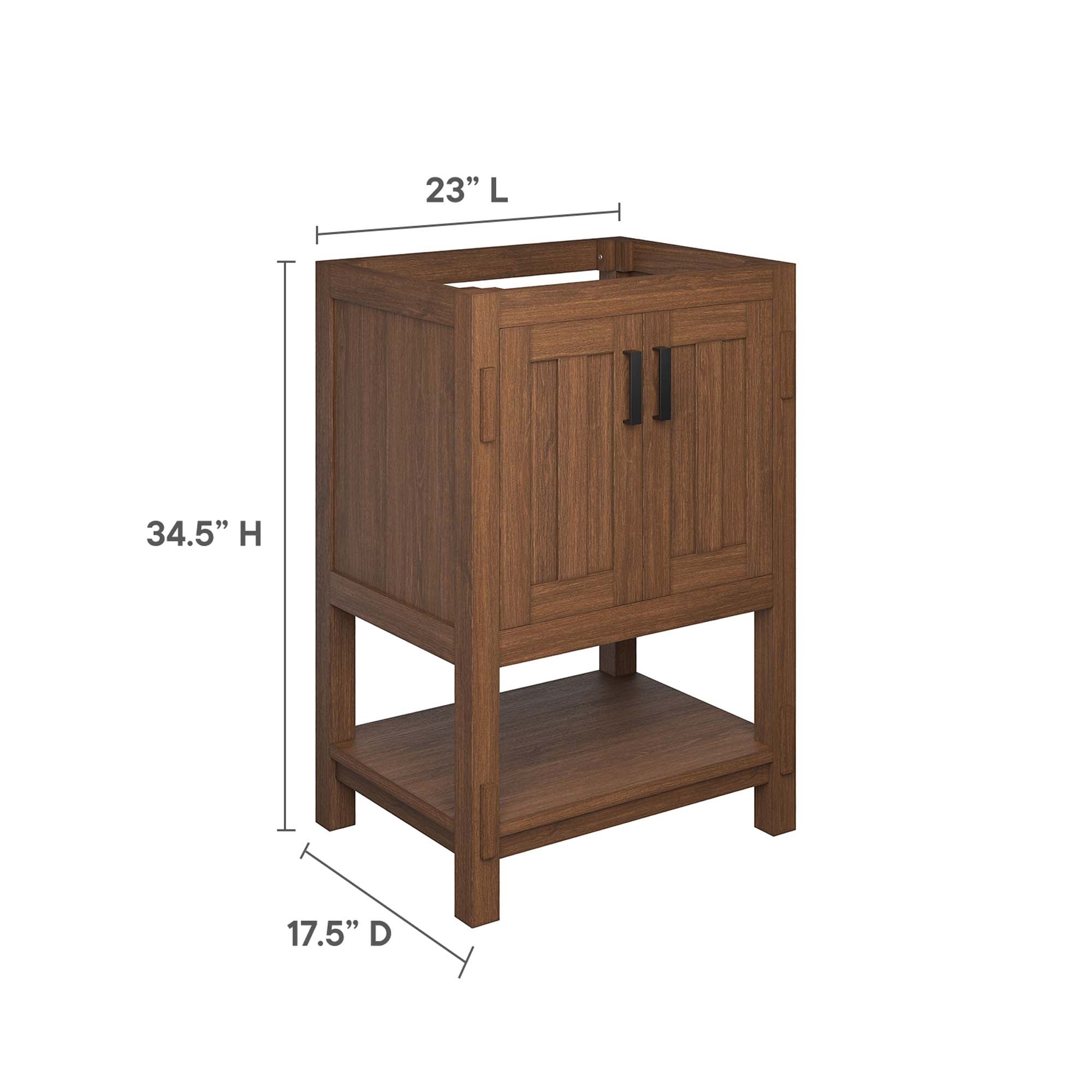 Ashlyn 24” Wood Bathroom Vanity Cabinet (Sink Basin Not Included)