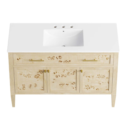 Elysian 48" Wood Single Sink Bathroom Vanity