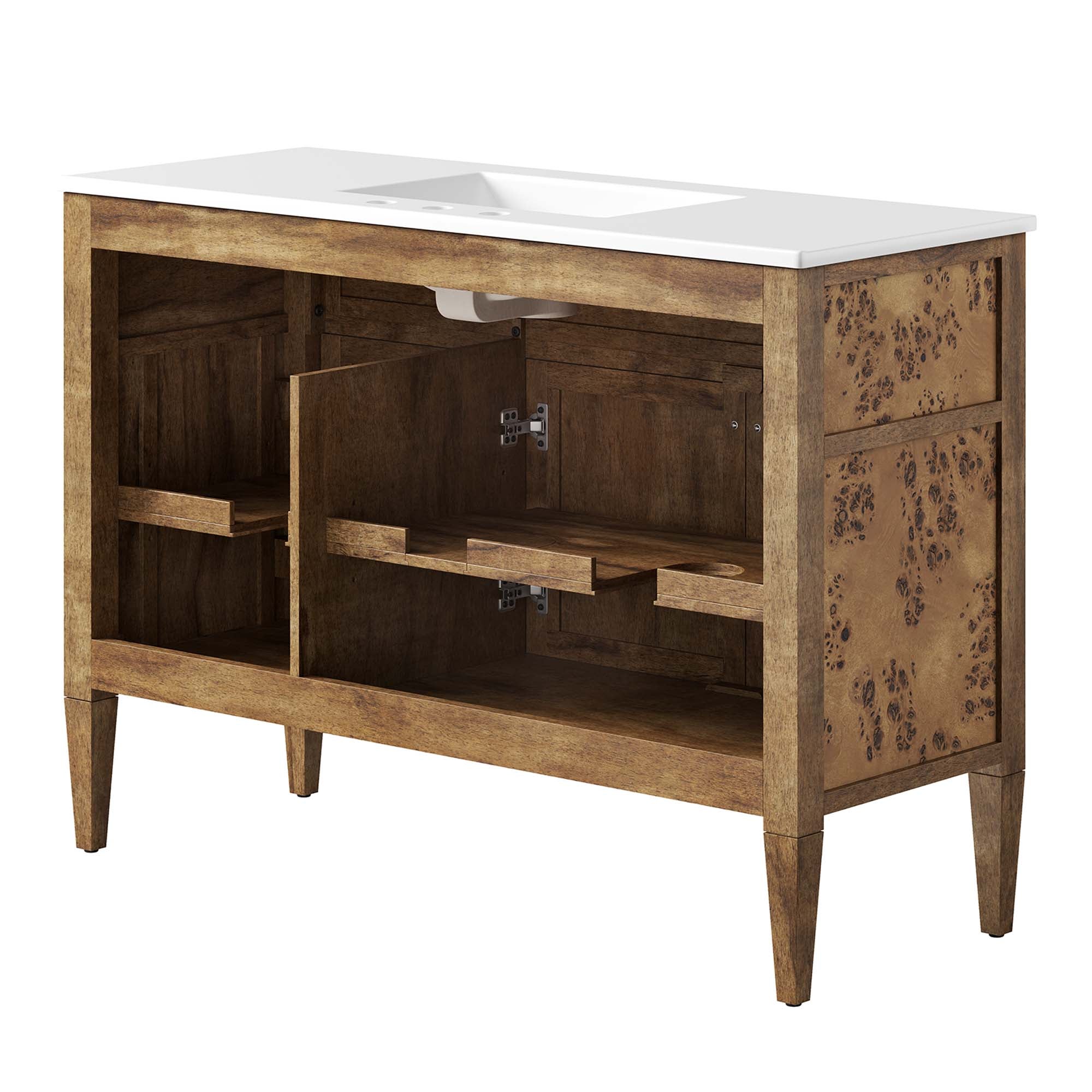 Elysian 48" Wood Single Sink Bathroom Vanity