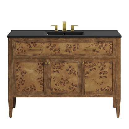 Elysian 48" Wood Single Sink Bathroom Vanity