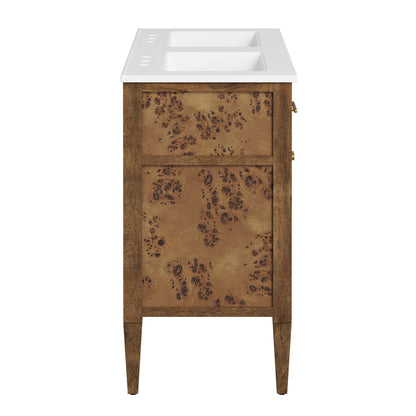 Elysian 48" Wood Double Sink Bathroom Vanity