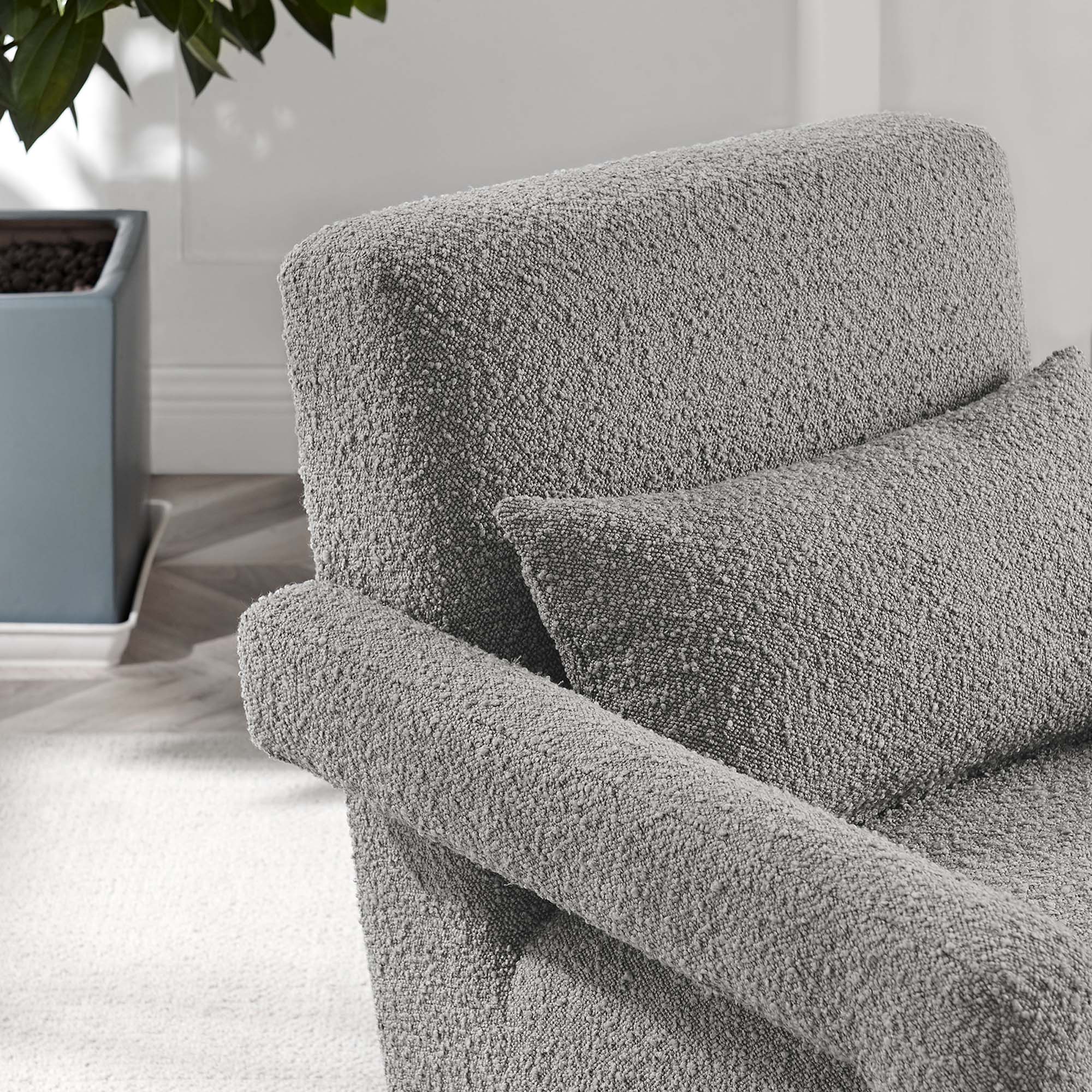 Mirage Boucle Upholstered Armchair