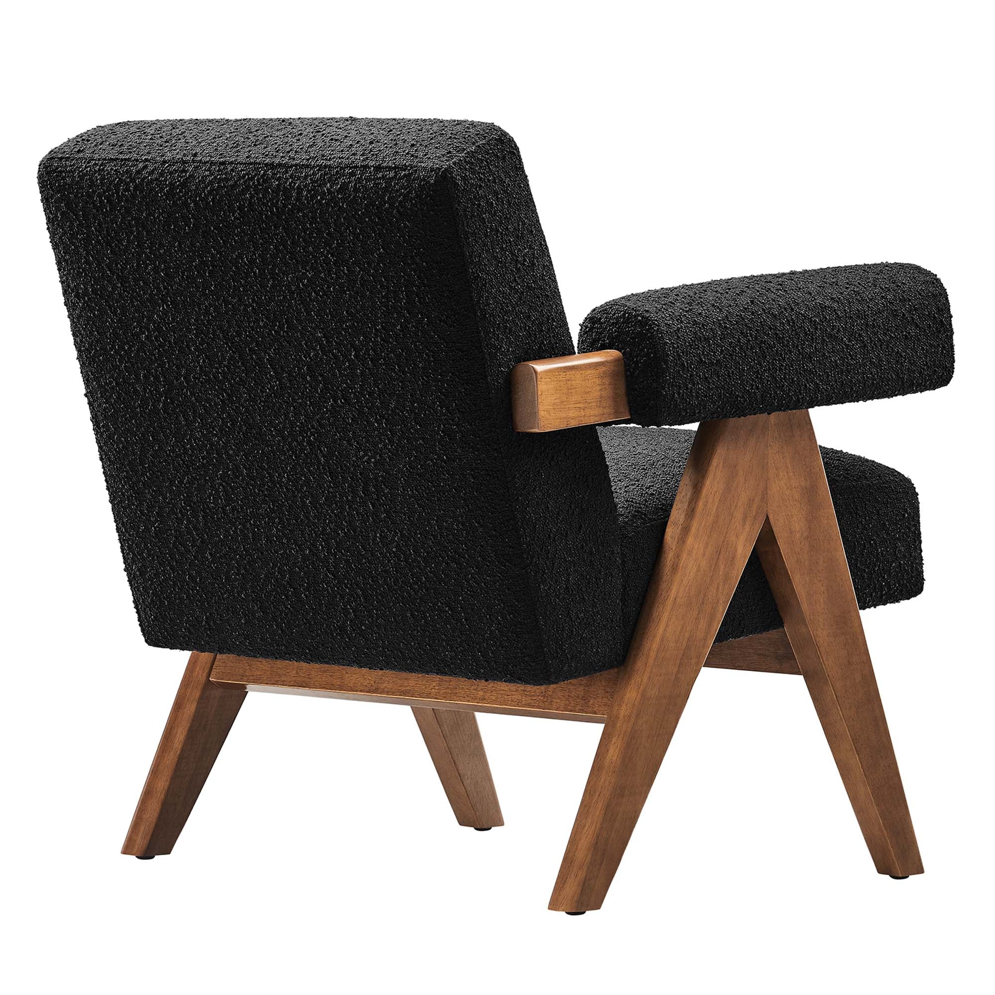 Lyra Boucle Fabric Armchair