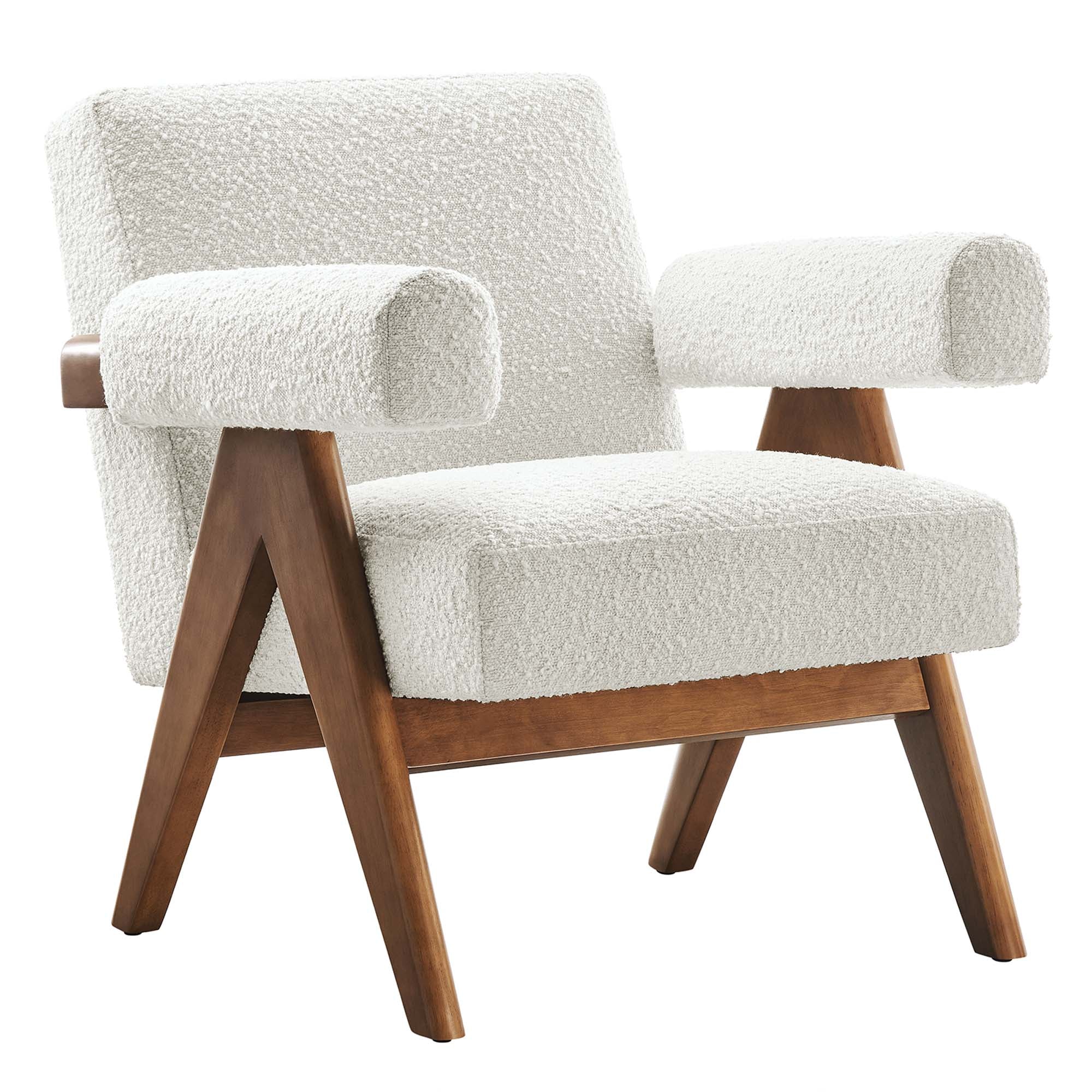 Lyra Boucle Fabric Armchair