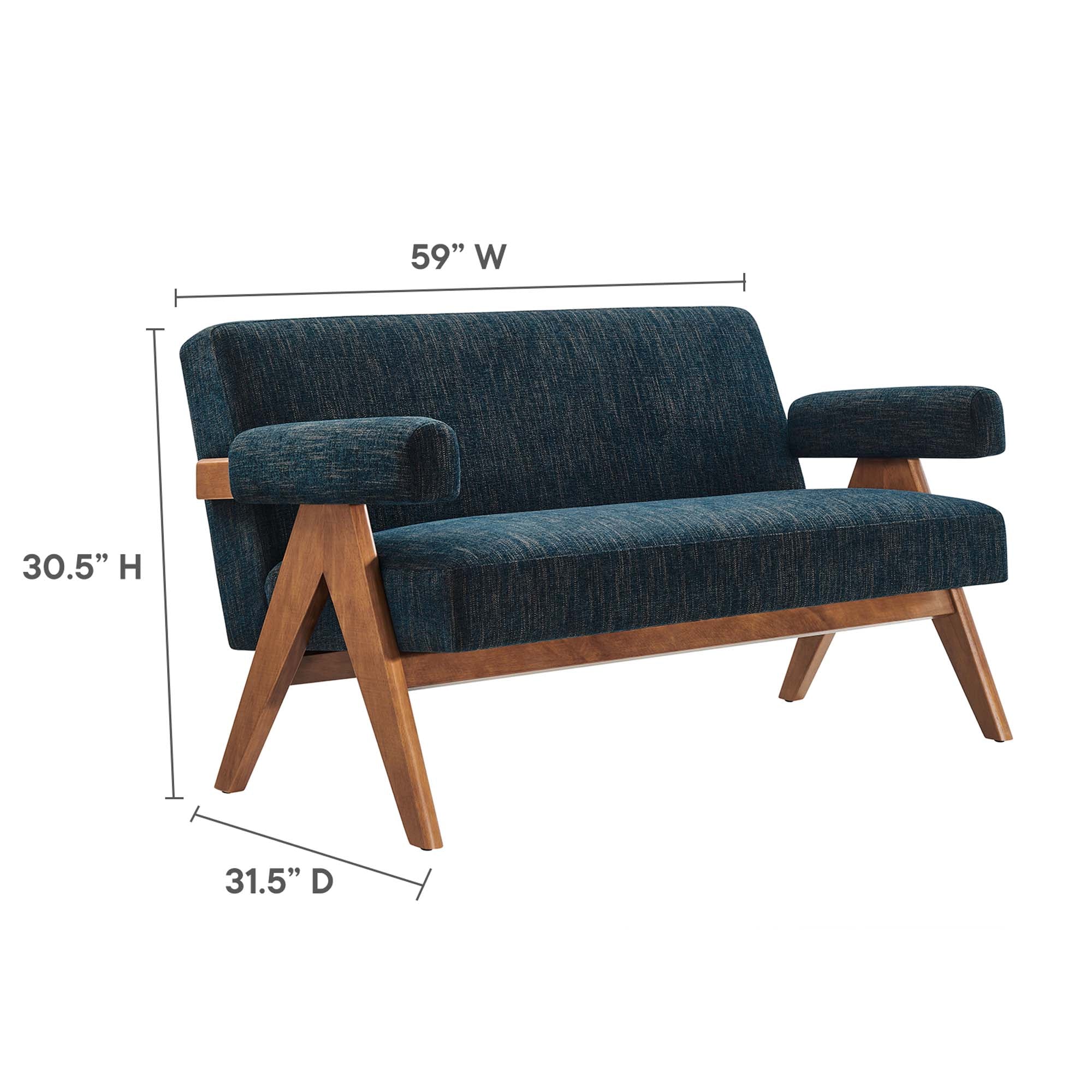 Lyra Fabric Loveseat