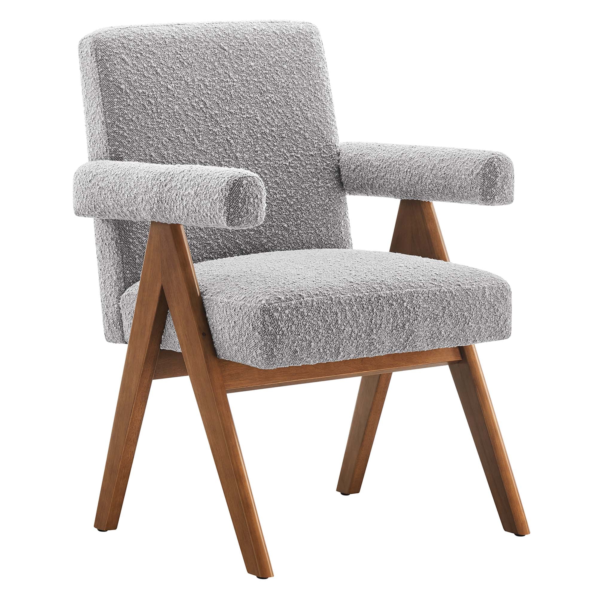 Lyra Boucle Fabric Dining Room Chair - Set of 2