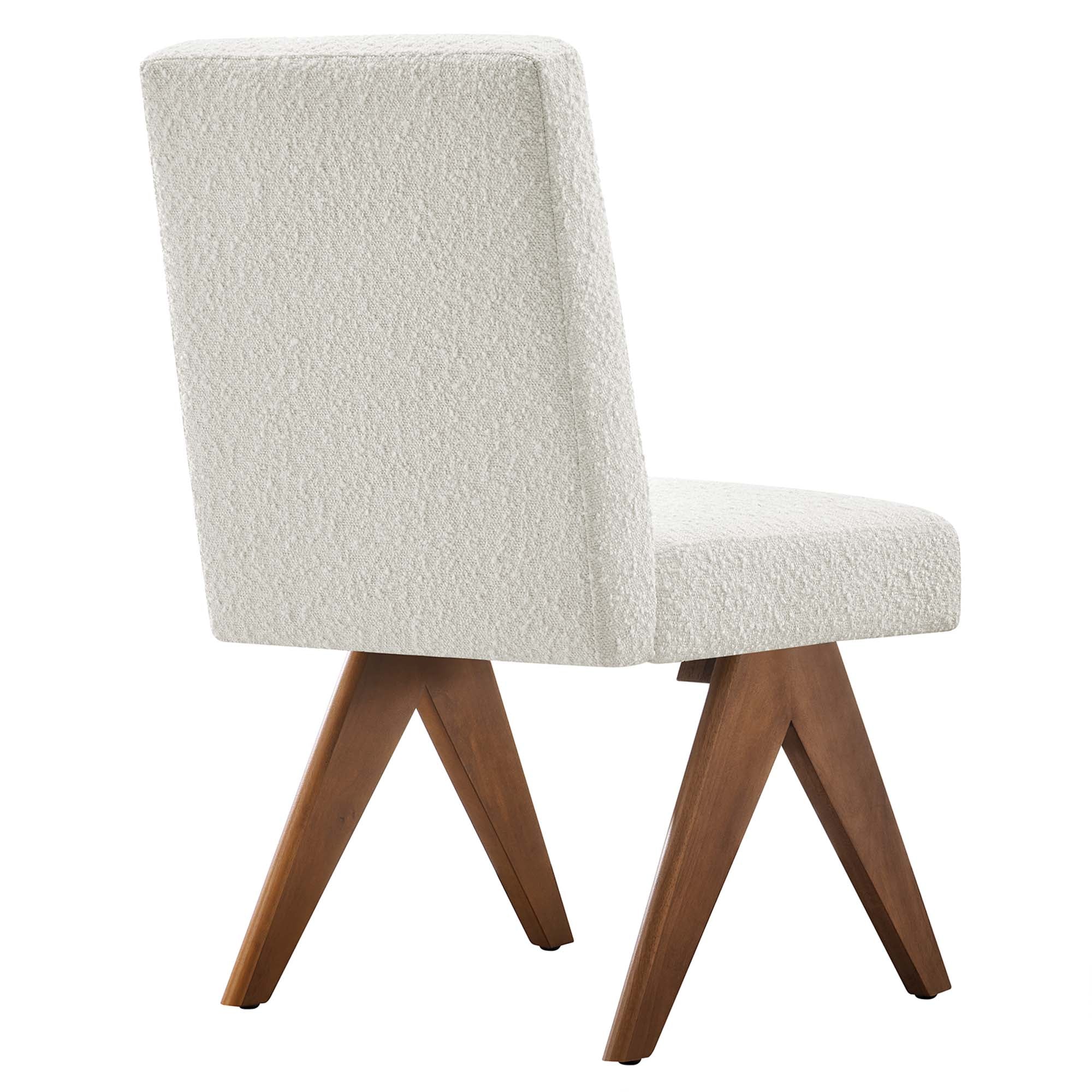 Lyra Boucle Fabric Dining Room Side Chair - Set of 2