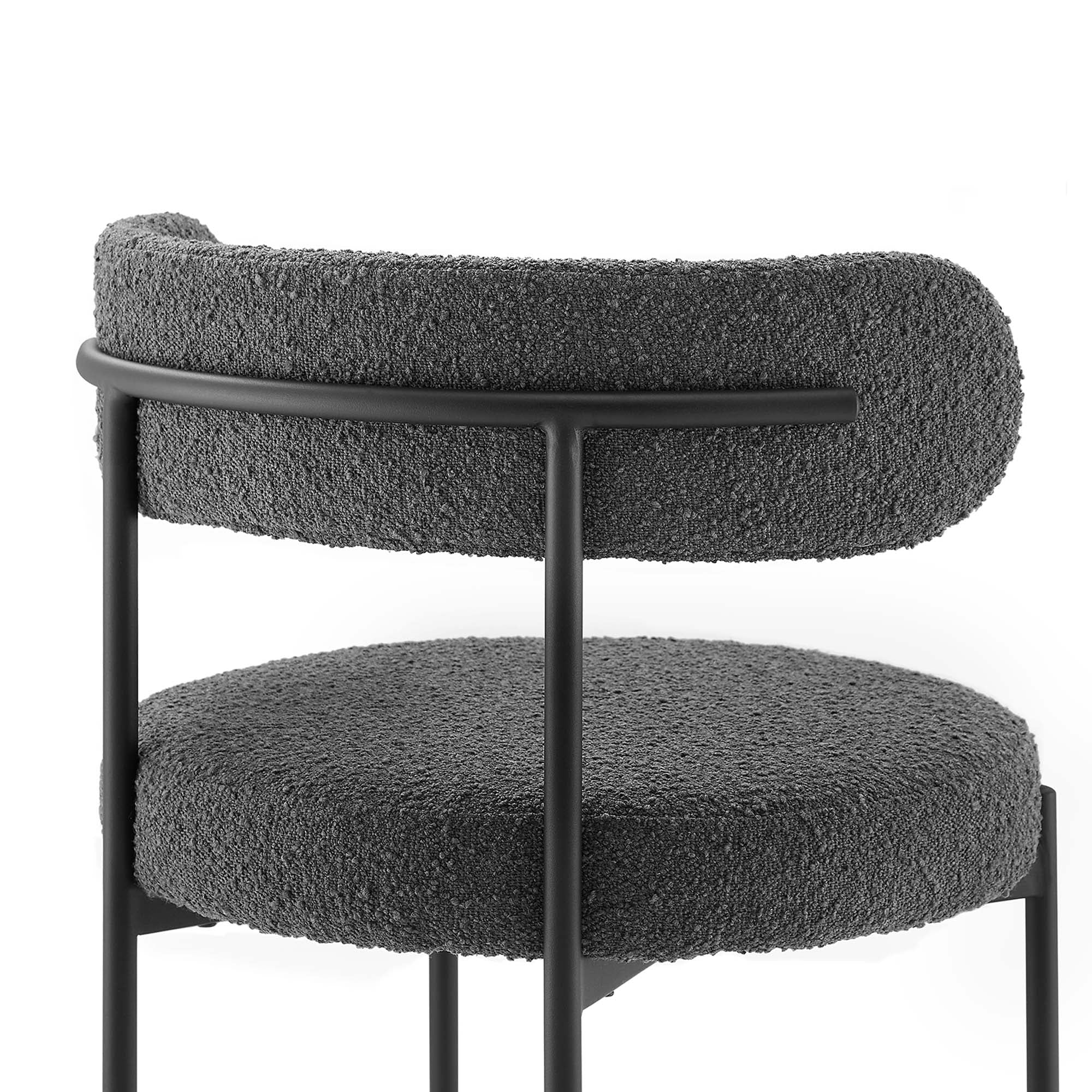 Albie Boucle Fabric Dining Chairs - Set of 2