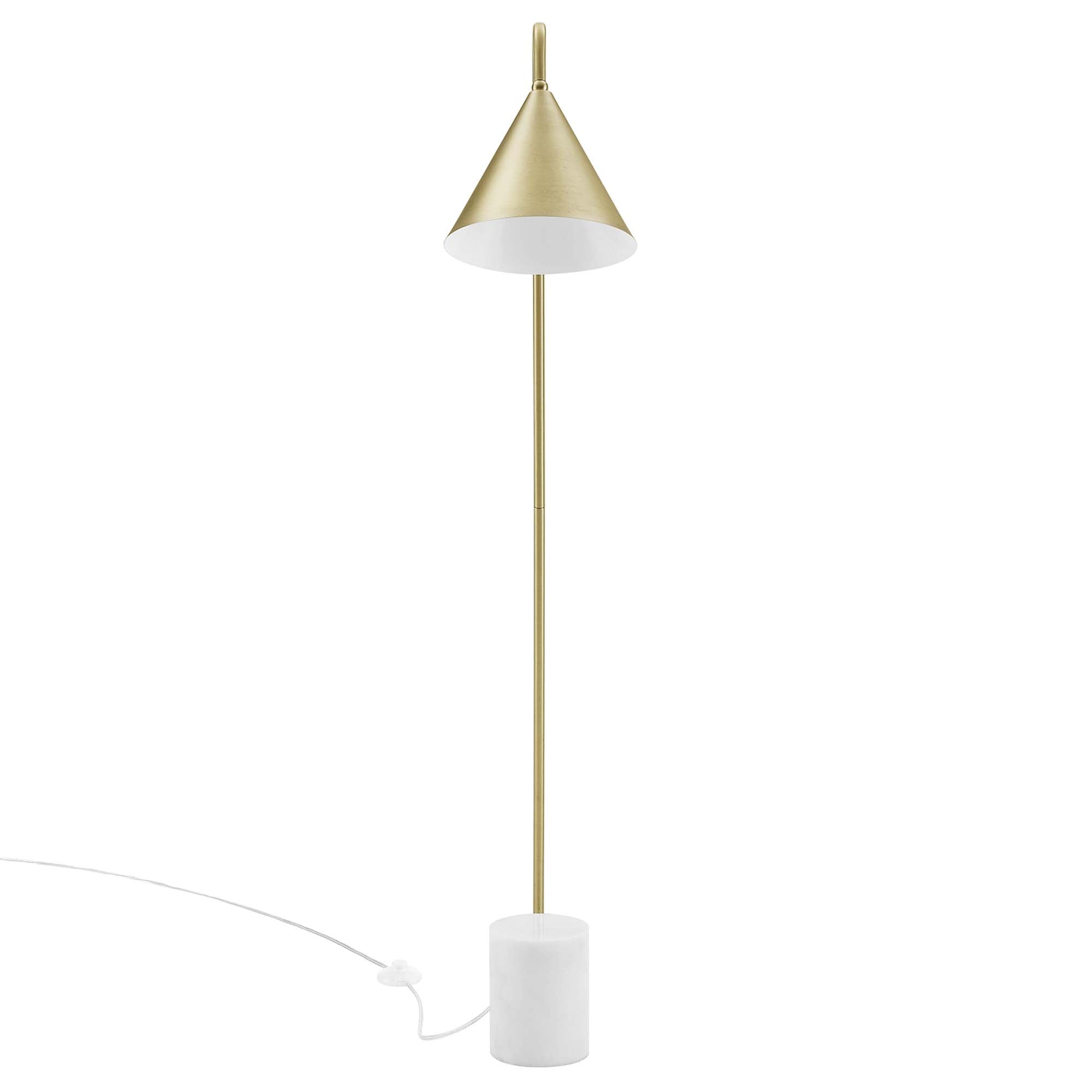 Ayla Marble Base Floor Lamp