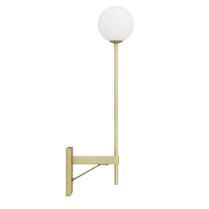 Lathen White Globe Wall Sconce