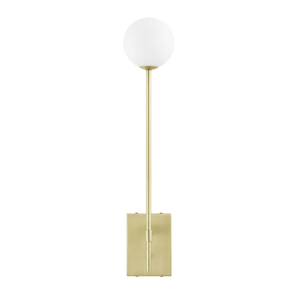 Lathen White Globe Wall Sconce