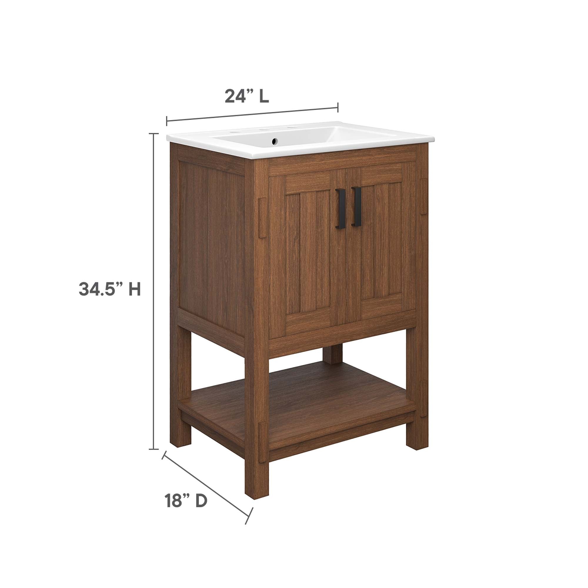 Ashlyn 24” Wood Bathroom Vanity