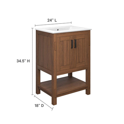 Ashlyn 24” Wood Bathroom Vanity