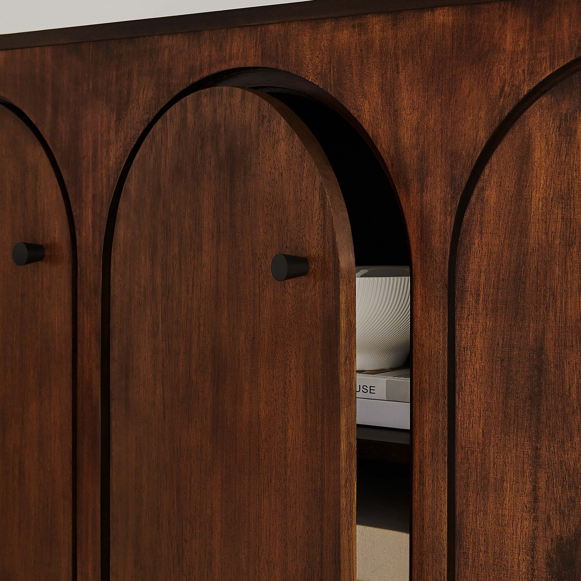 Appia 3-Door Arched Door Sideboard Storage Cabinet