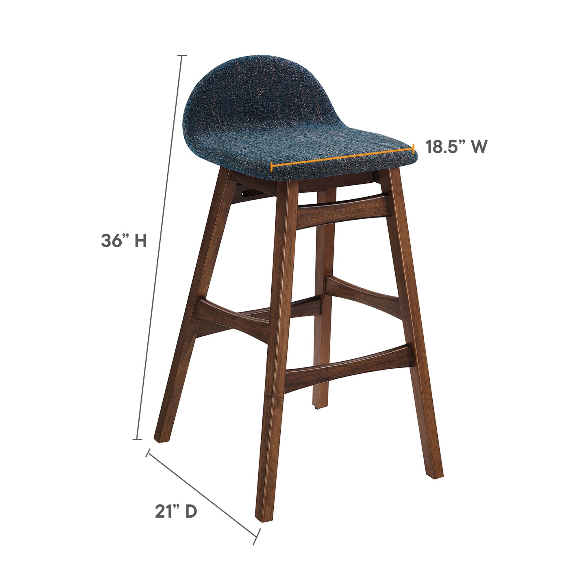 Juno Wood Bar Stool - Set of 2