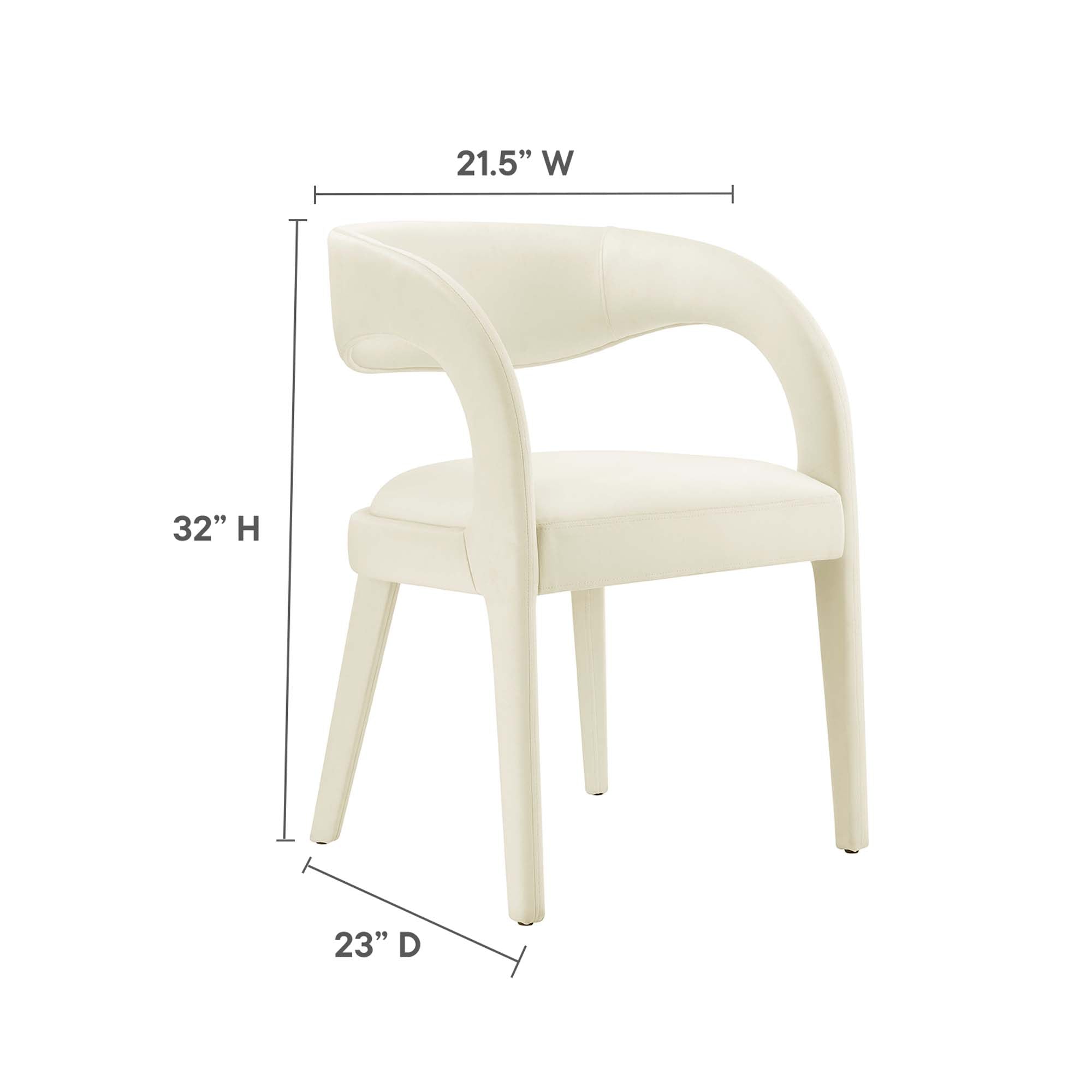 Pinnacle Performance Velvet Dining Chair Set of Two