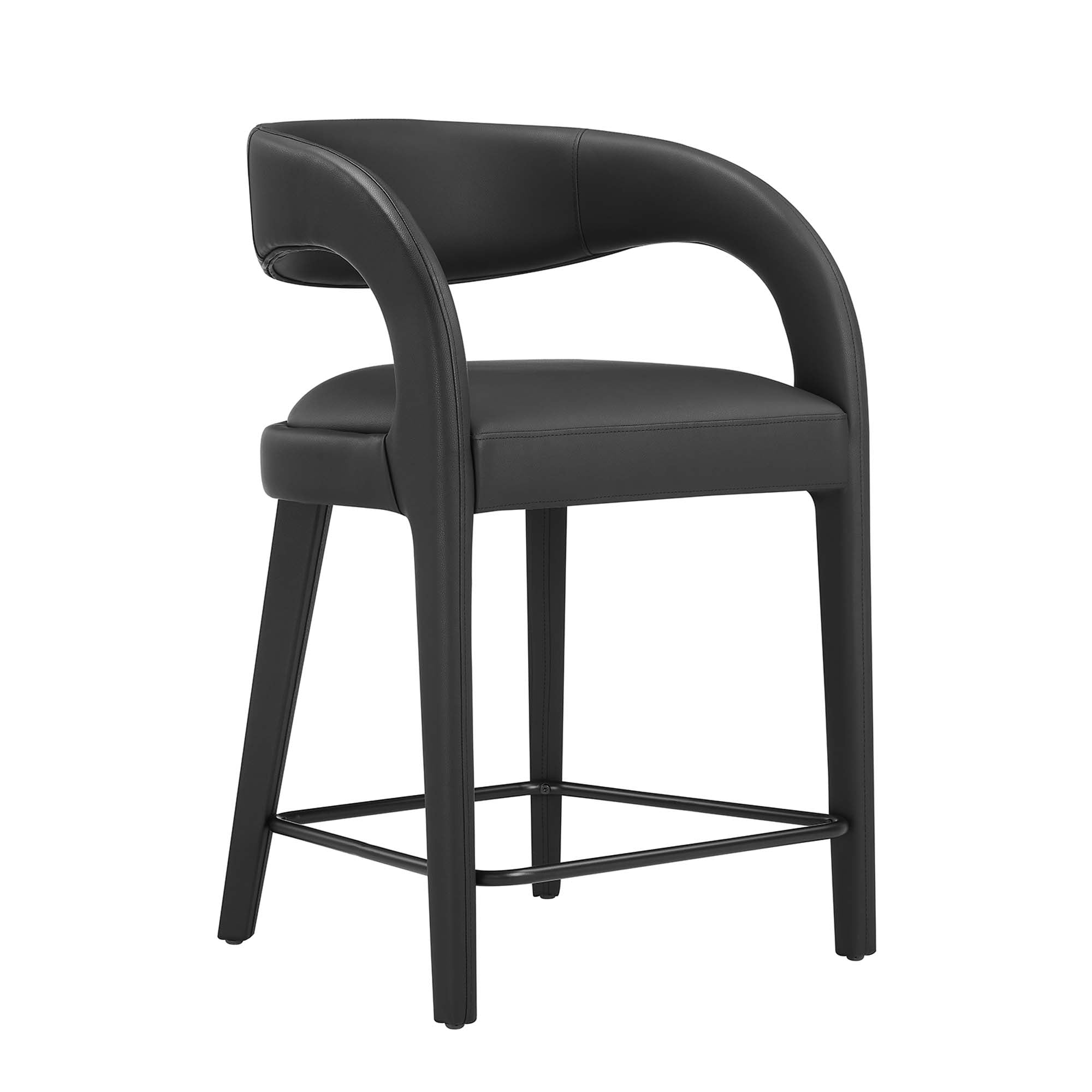 Pinnacle Vegan Leather Counter Stool Set of Two