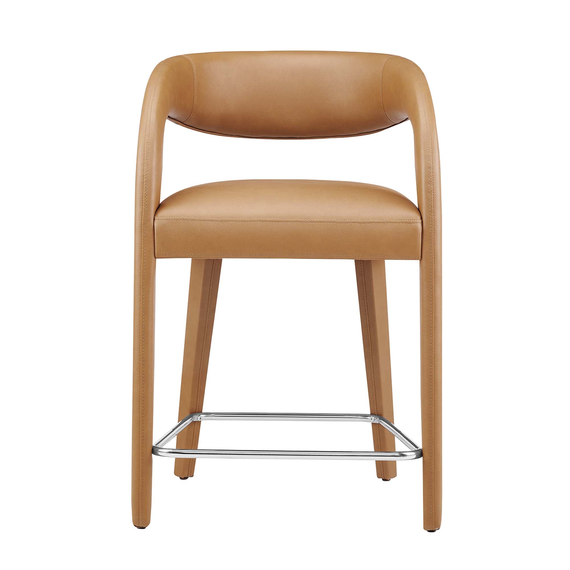 Pinnacle Vegan Leather Counter Stool Set of Two