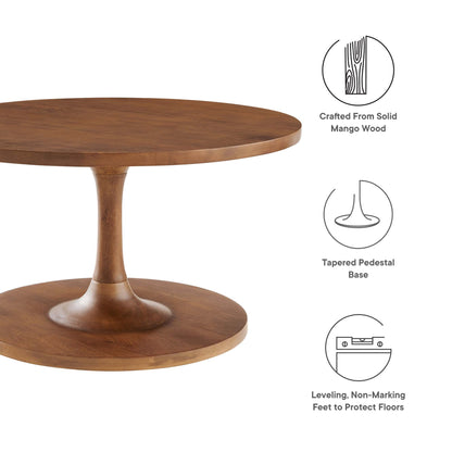 Lina Round Wood Coffee Table