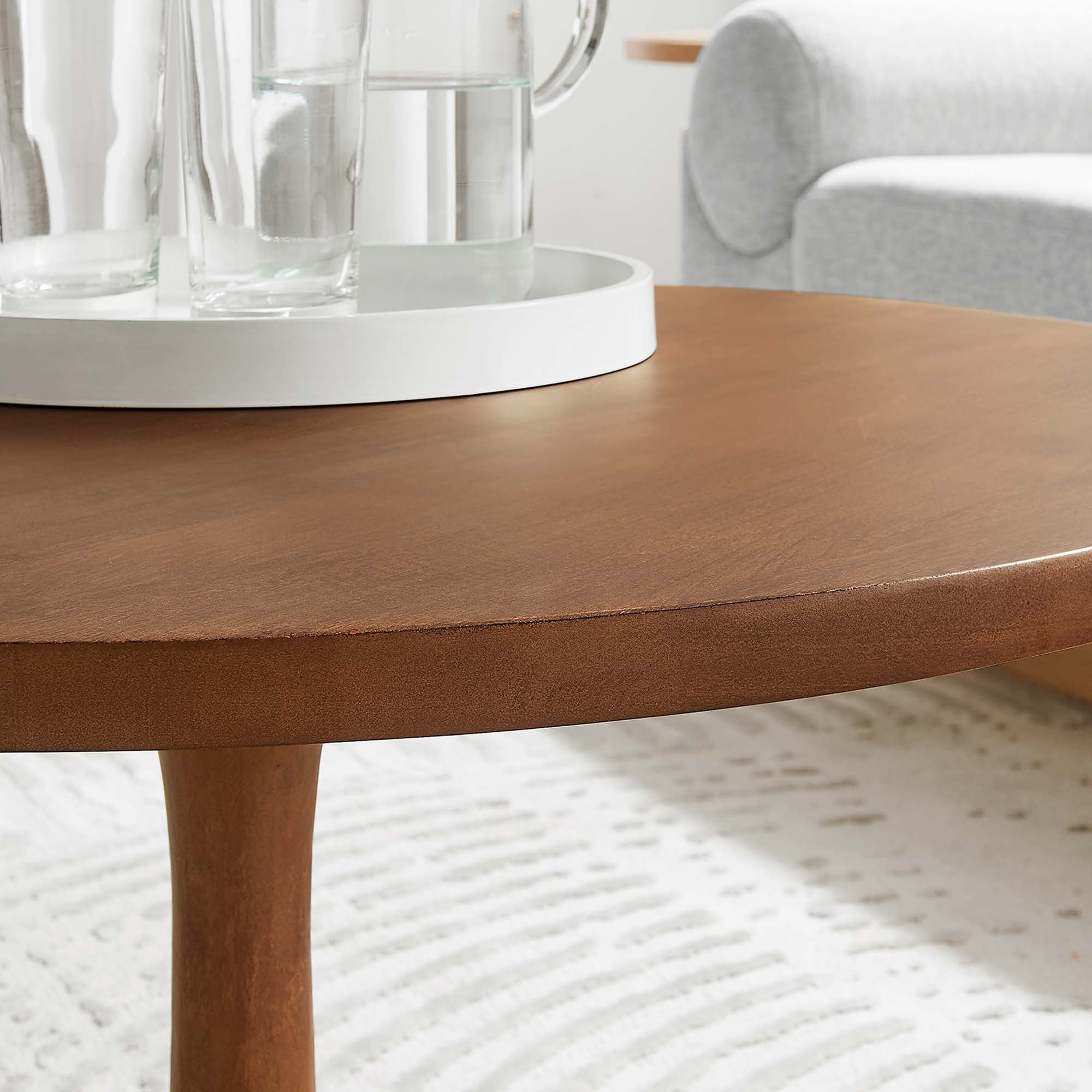 Lina Round Wood Coffee Table