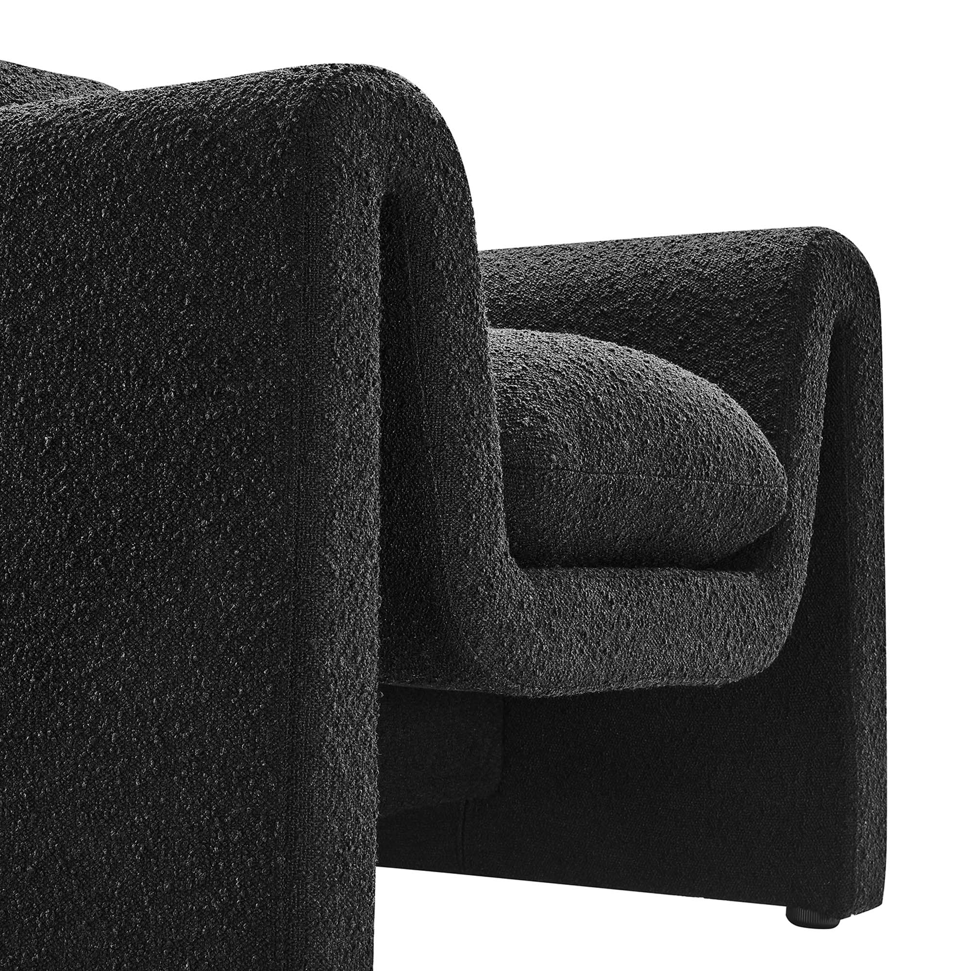 Waverly Boucle Upholstered Armchair