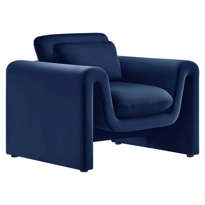 Waverly Performance Velvet Armchair