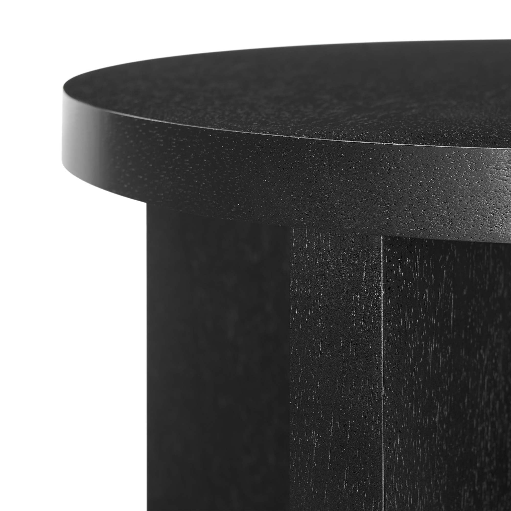 Silas Round Wood Side Table