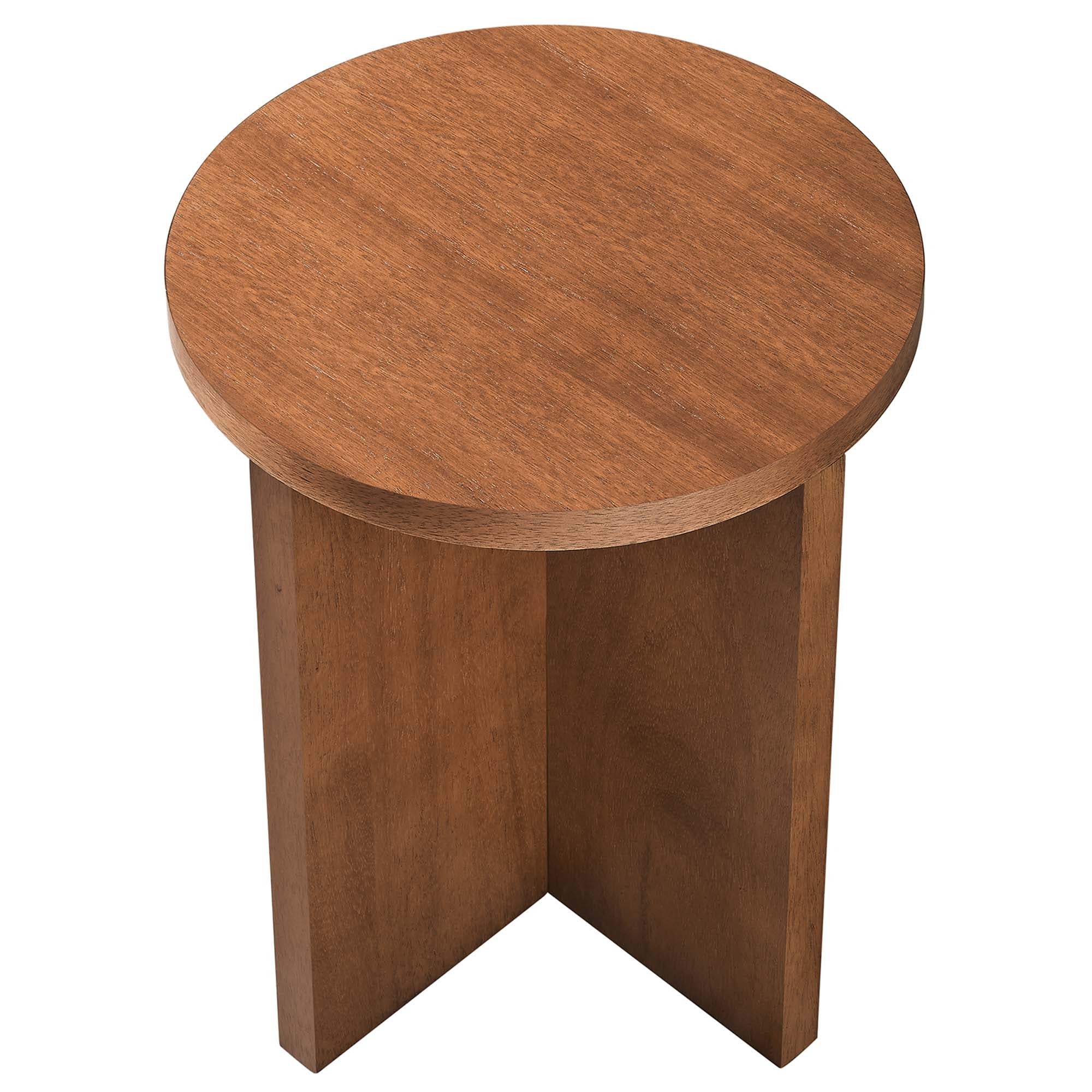 Silas Round Wood Side Table