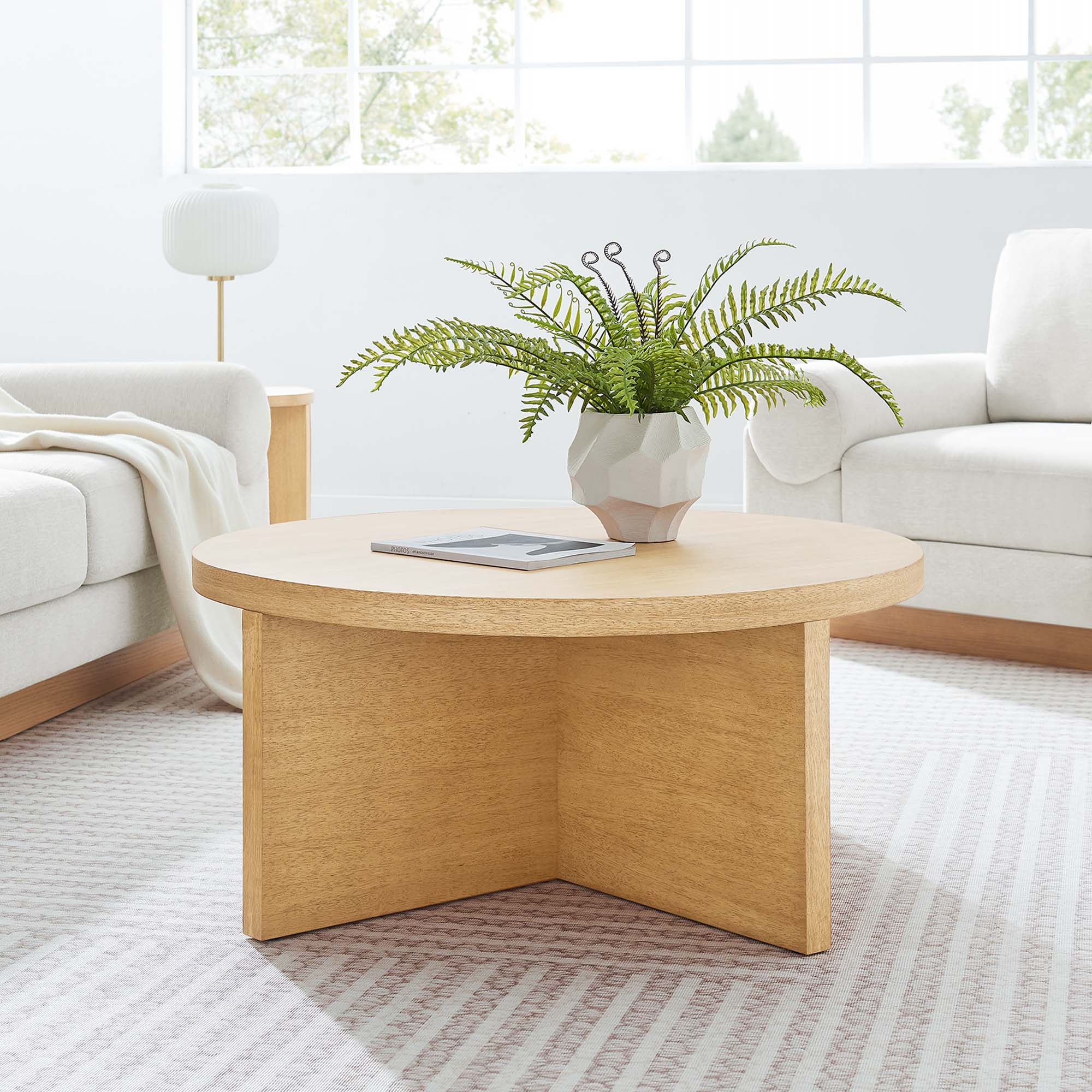 Silas Round Wood Coffee Table