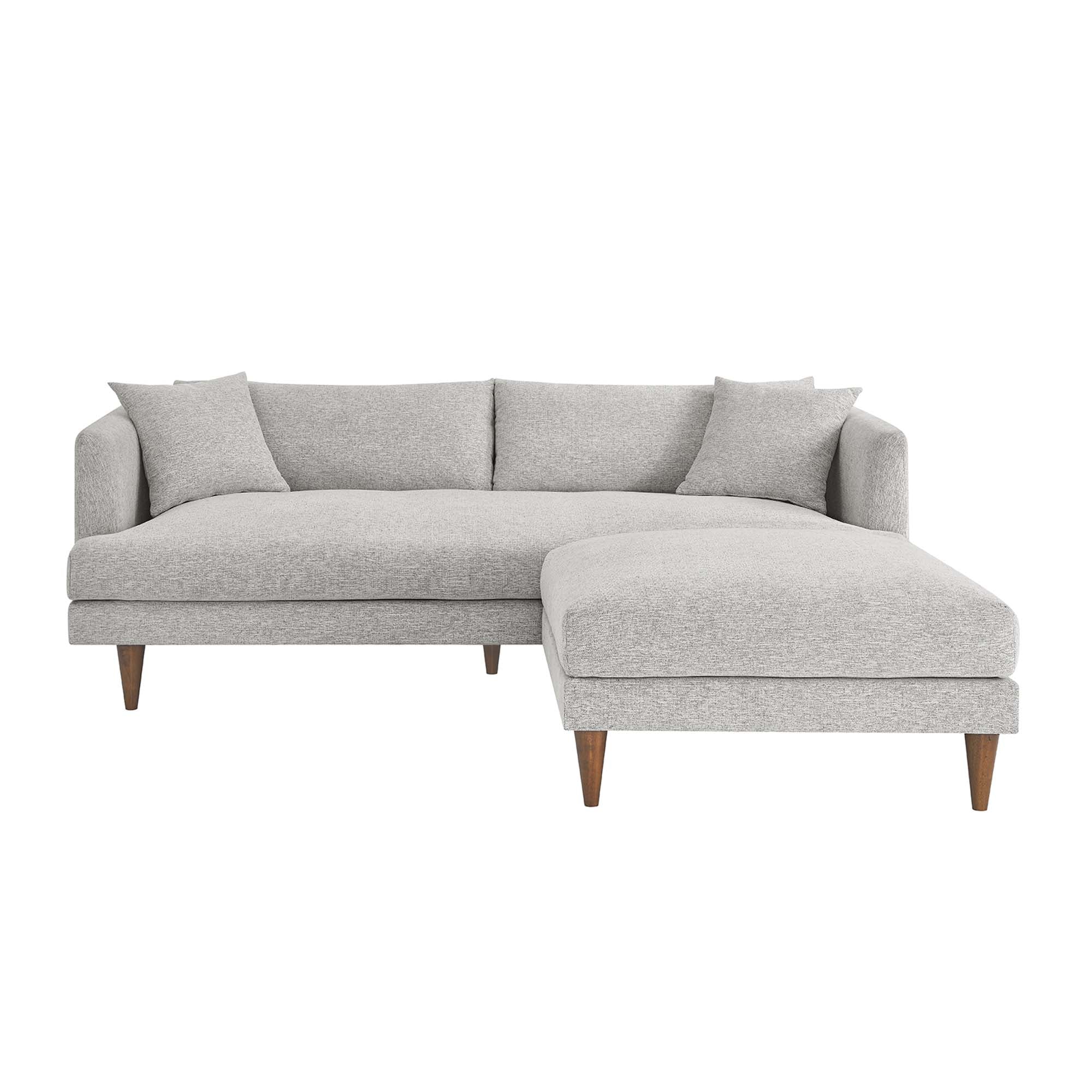 Zoya Down Filled Overstuffed Sofa and Ottoman Set