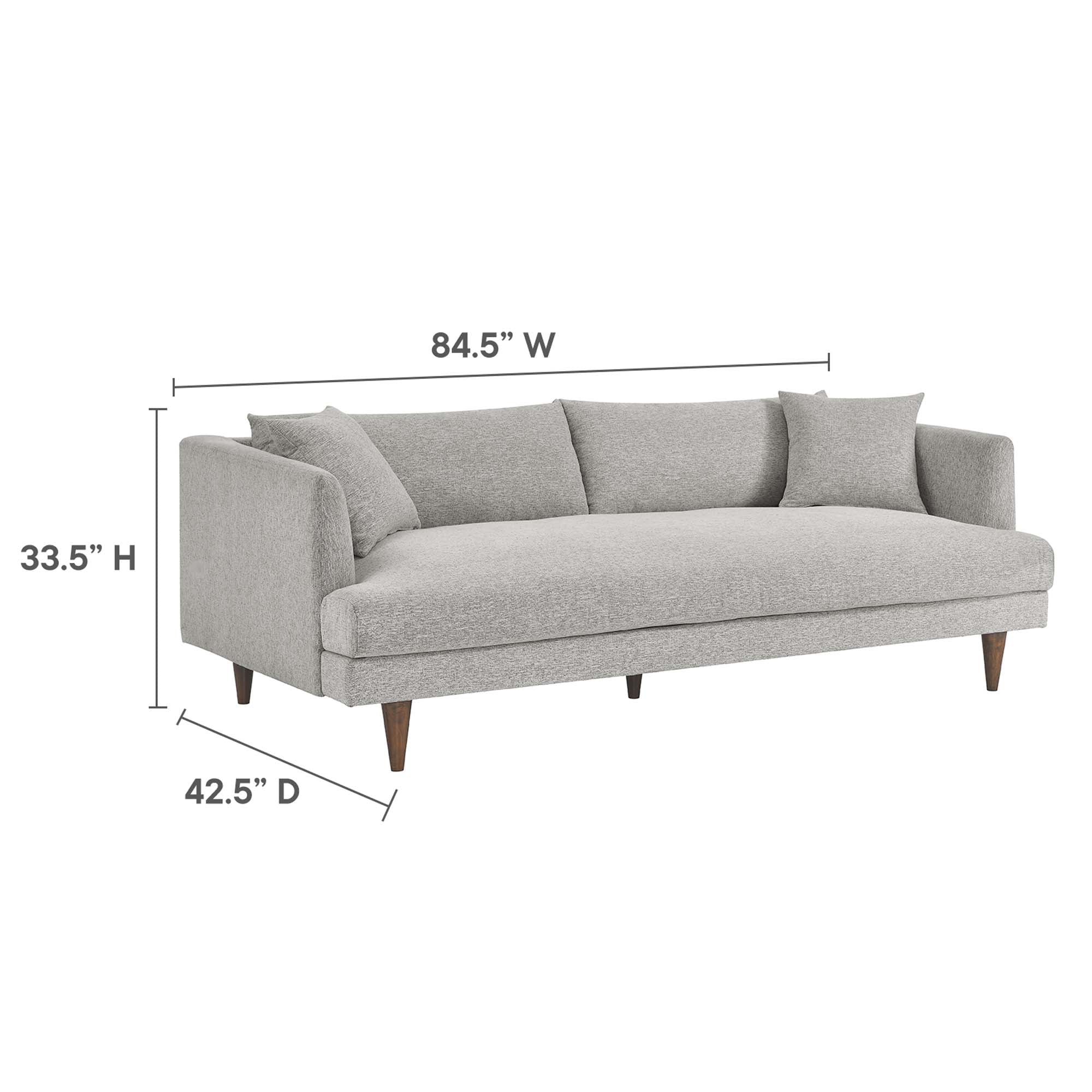 Zoya Down Filled Overstuffed Sofa and Ottoman Set