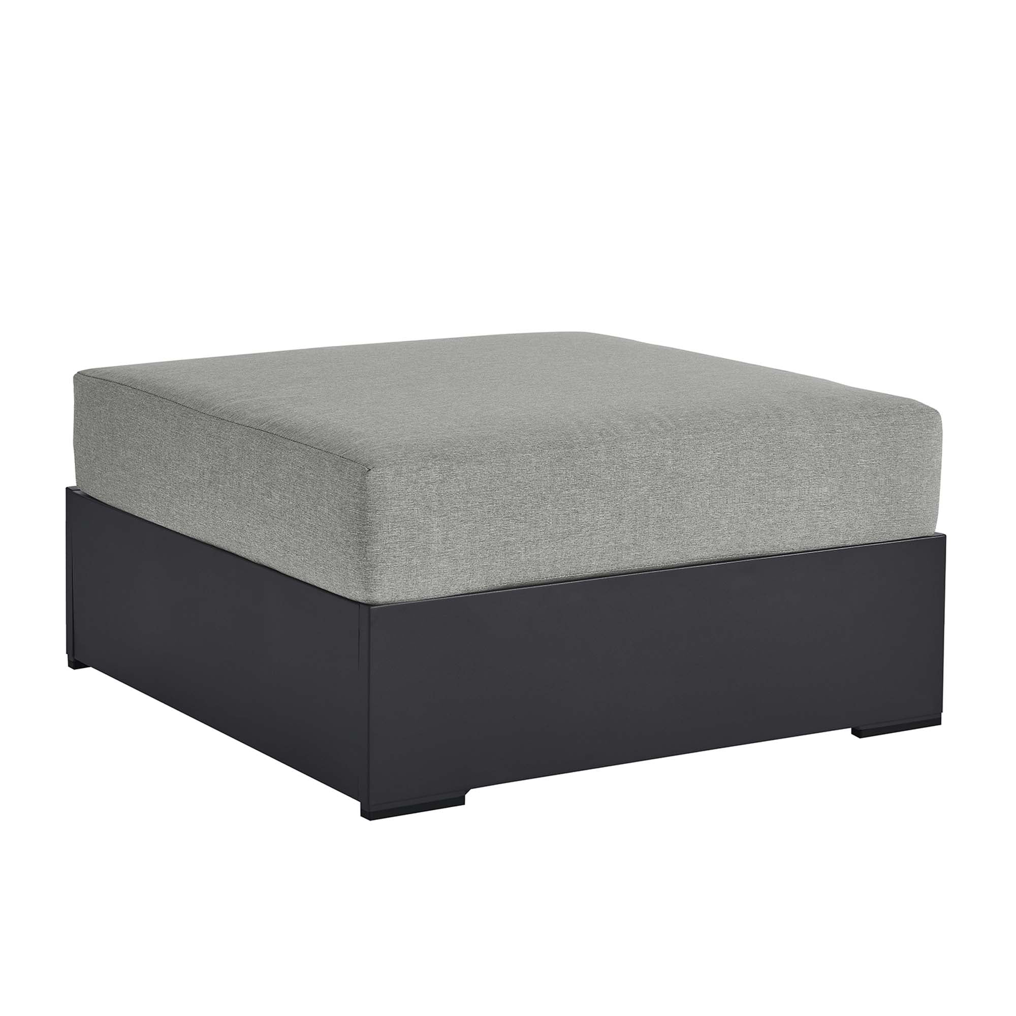 Tahoe Outdoor Patio Powder-Coated Aluminum Ottoman