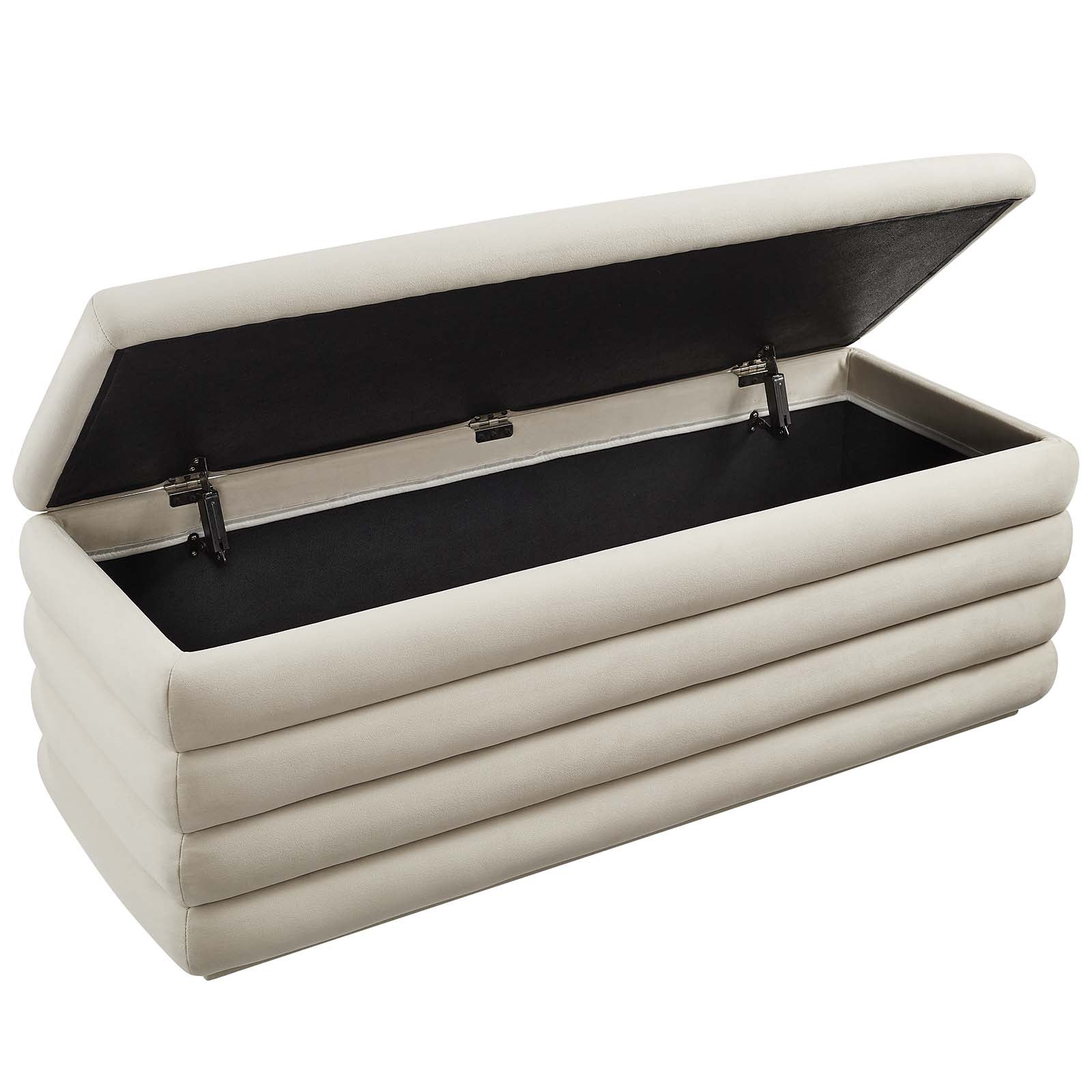 Stella Performance Velvet Storage Bench