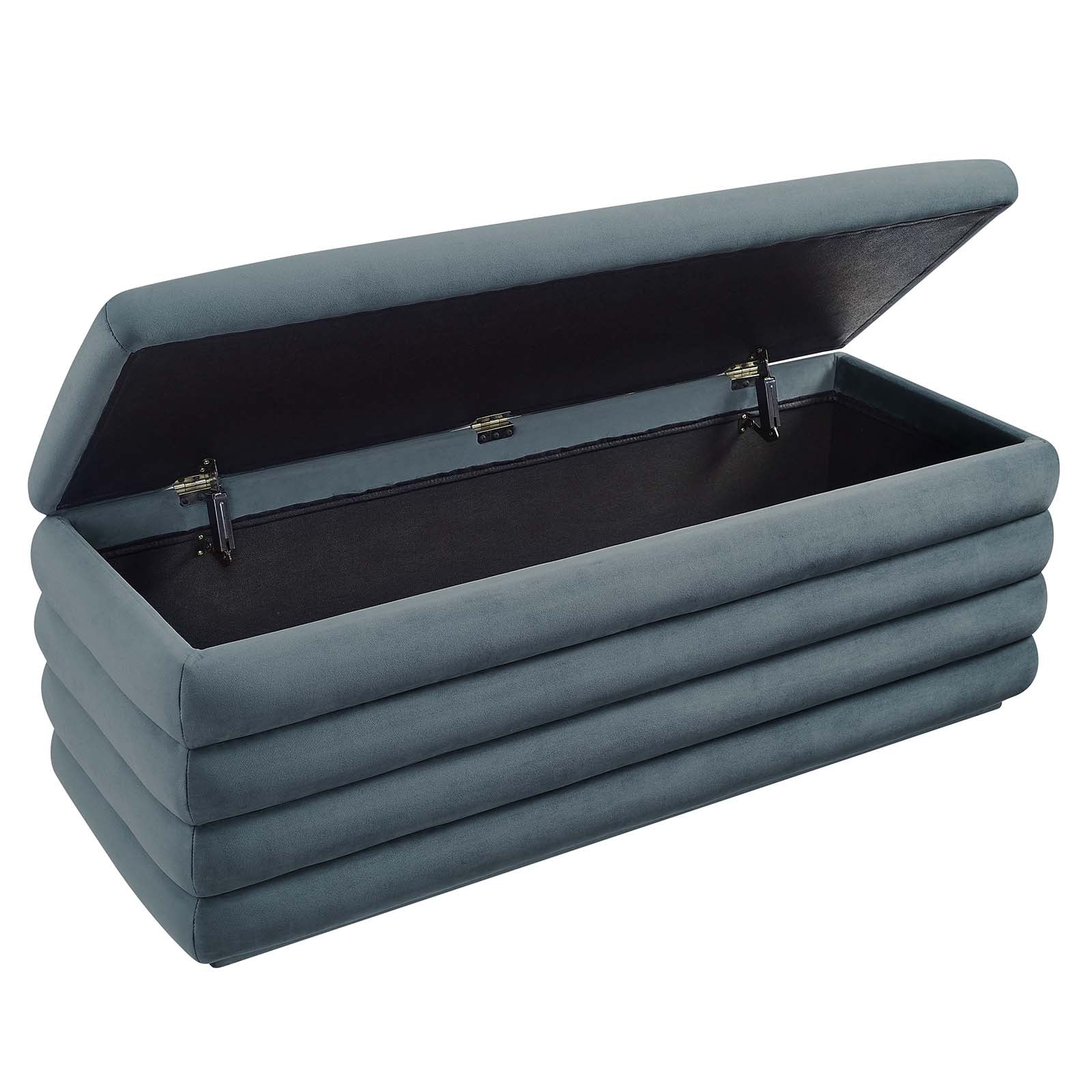 Stella Performance Velvet Storage Bench