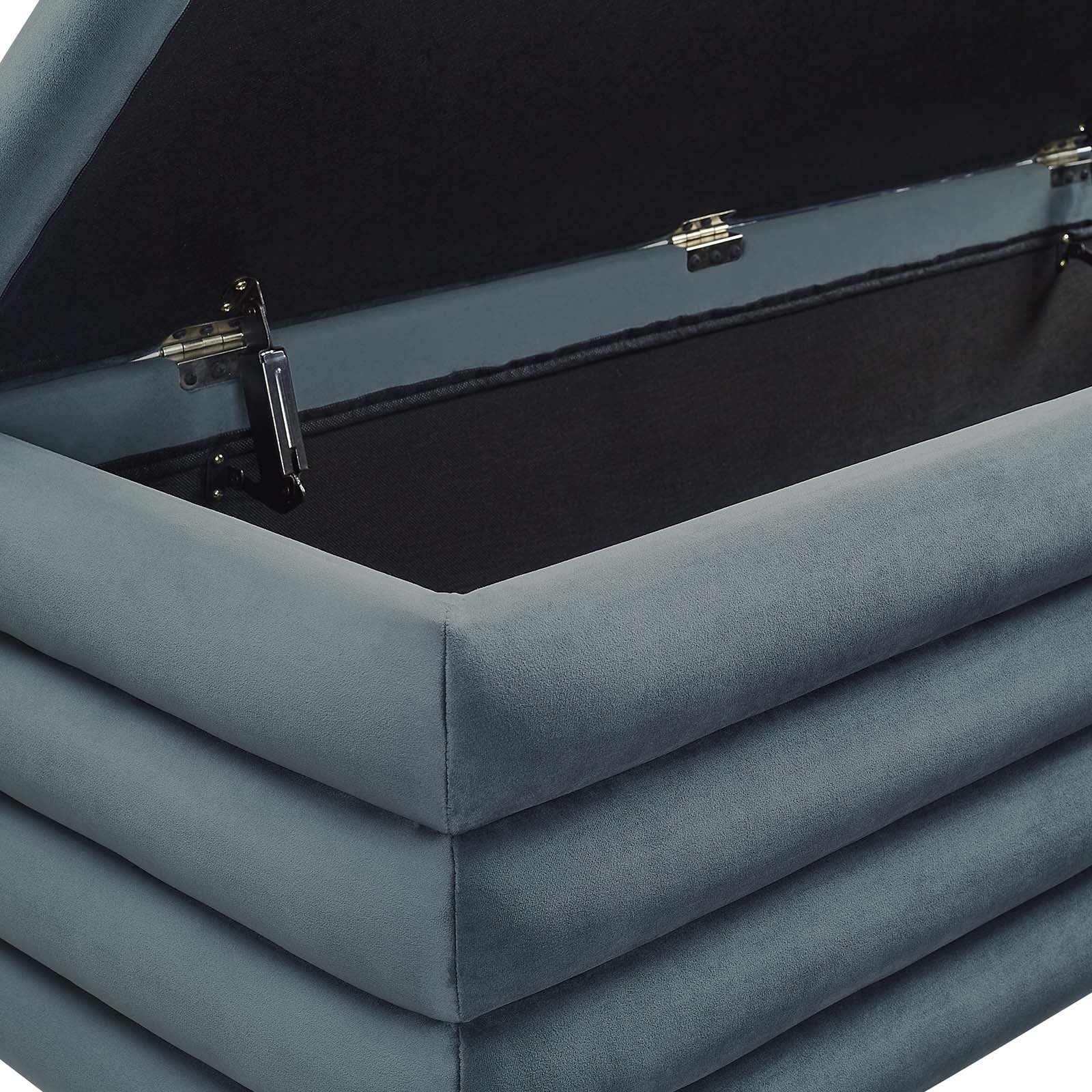 Stella Performance Velvet Storage Bench