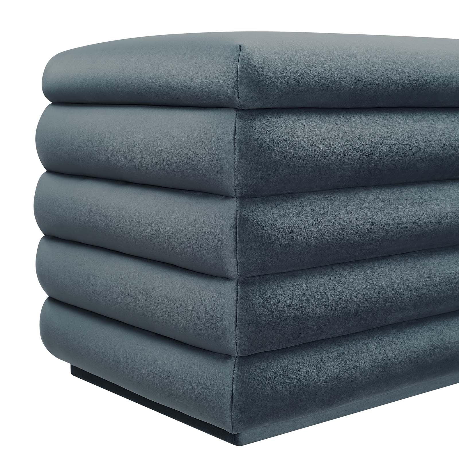 Stella Performance Velvet Storage Bench