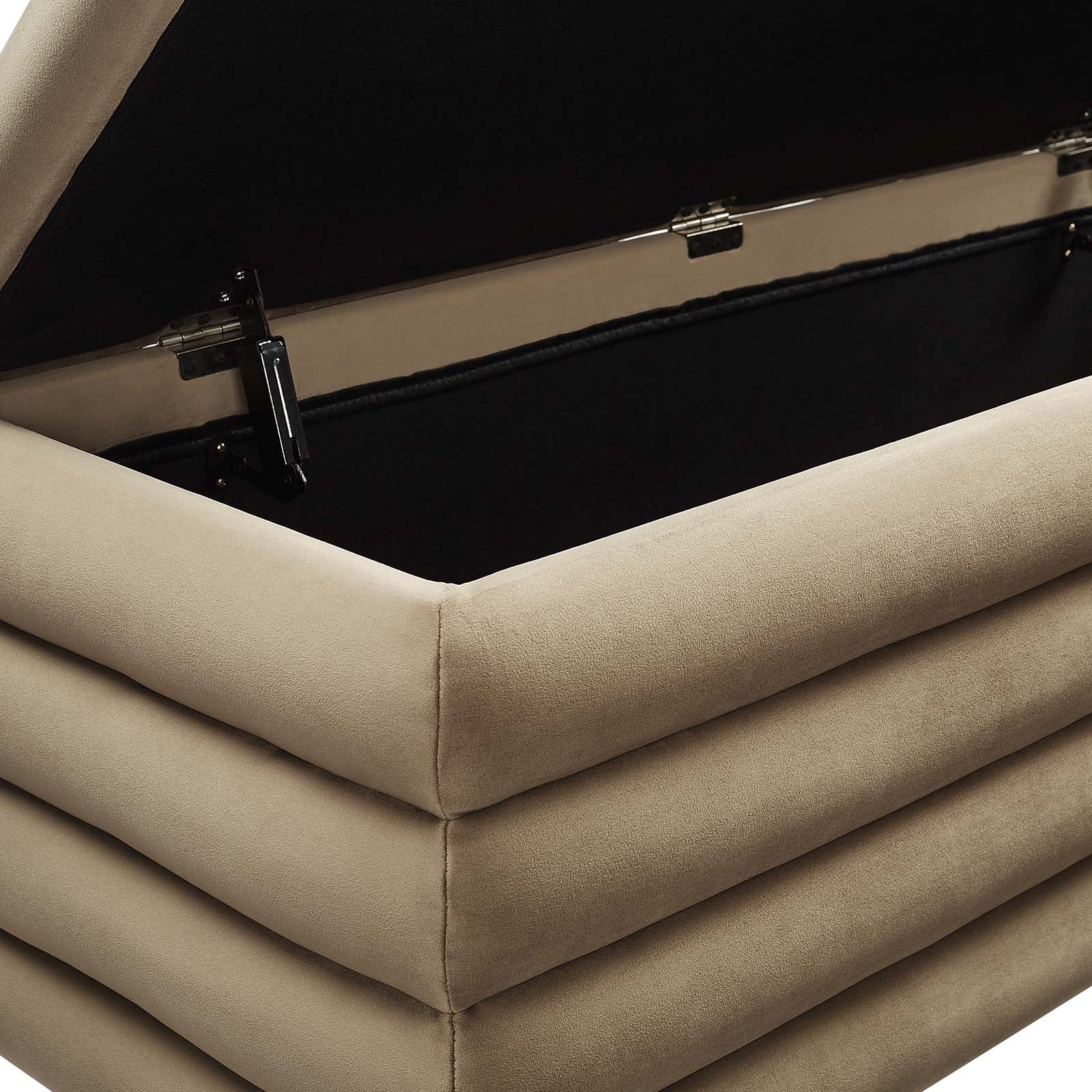 Stella Performance Velvet Storage Bench