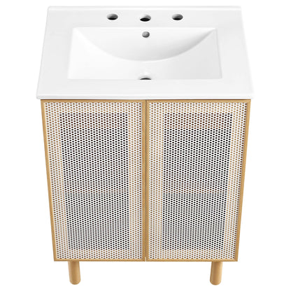 Calla 24" Perforated Metal Bathroom Vanity