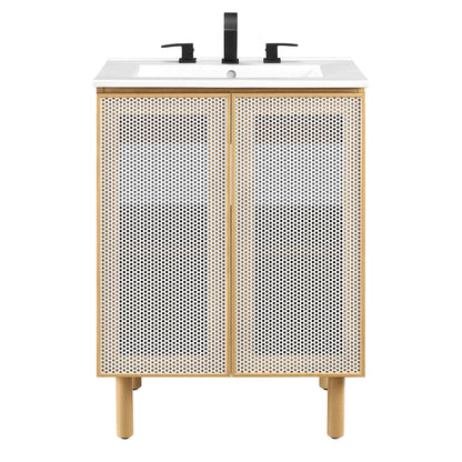 Calla 24" Perforated Metal Bathroom Vanity