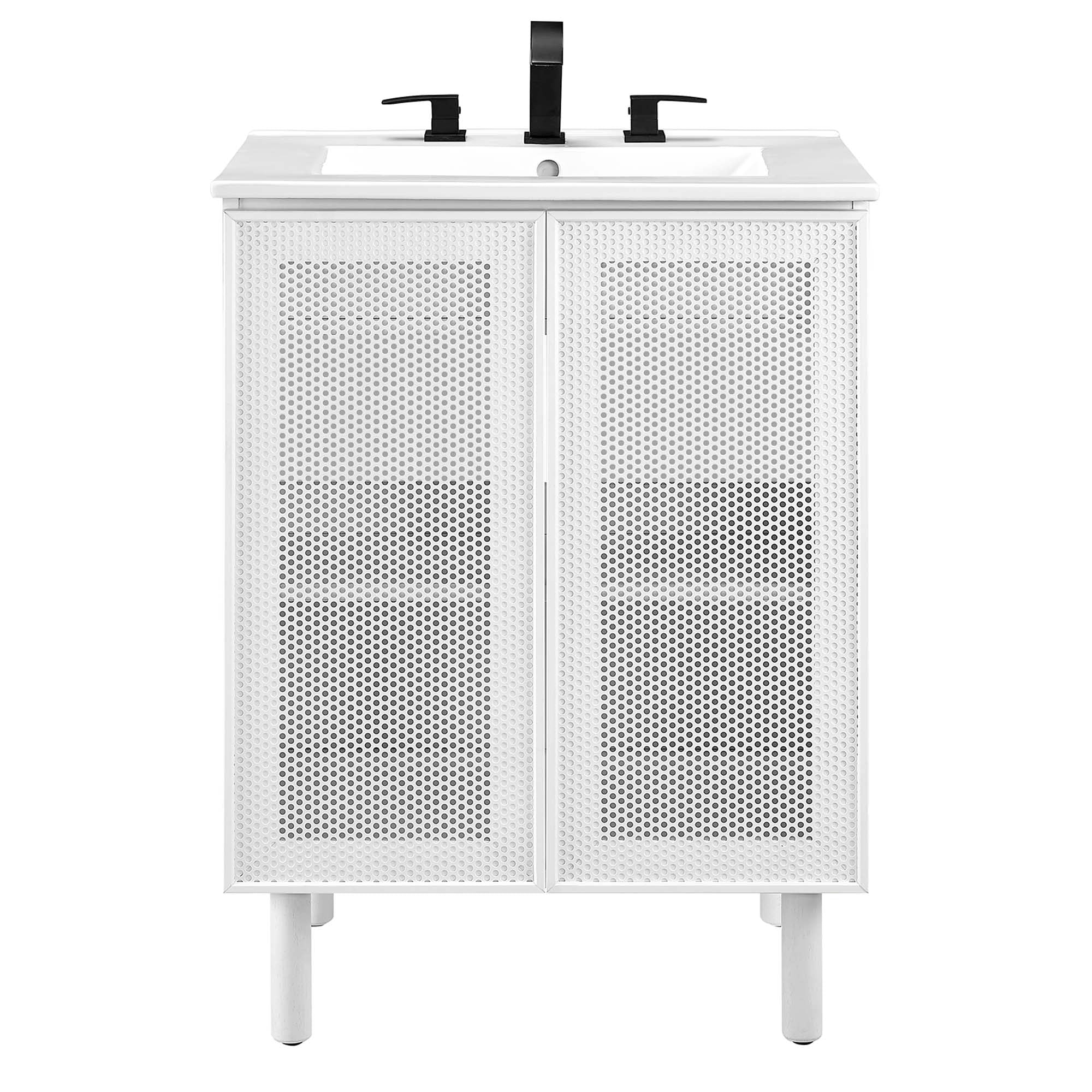 Calla 24" Perforated Metal Bathroom Vanity